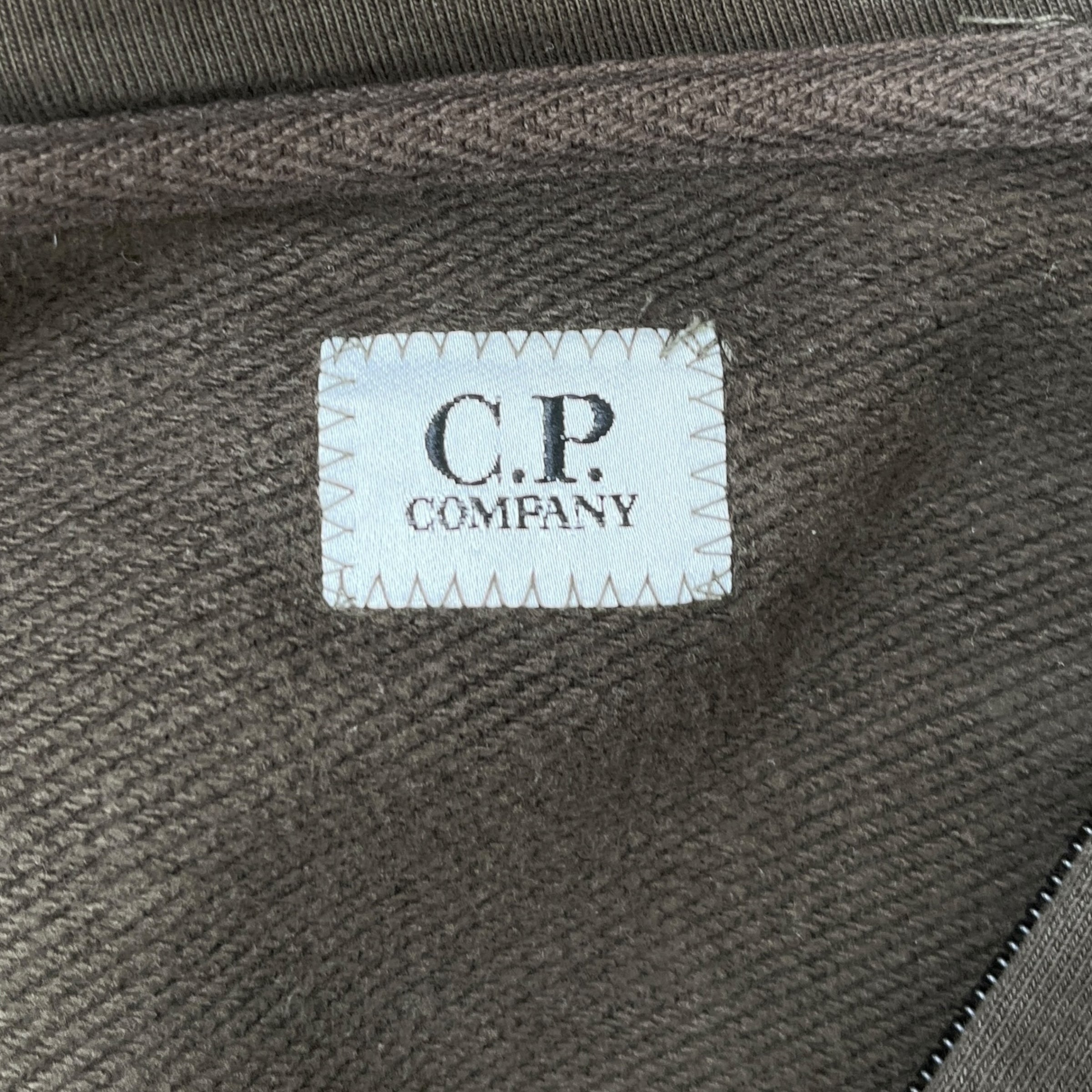 Men's Raised Fleece Track Jacket Khaki Size L