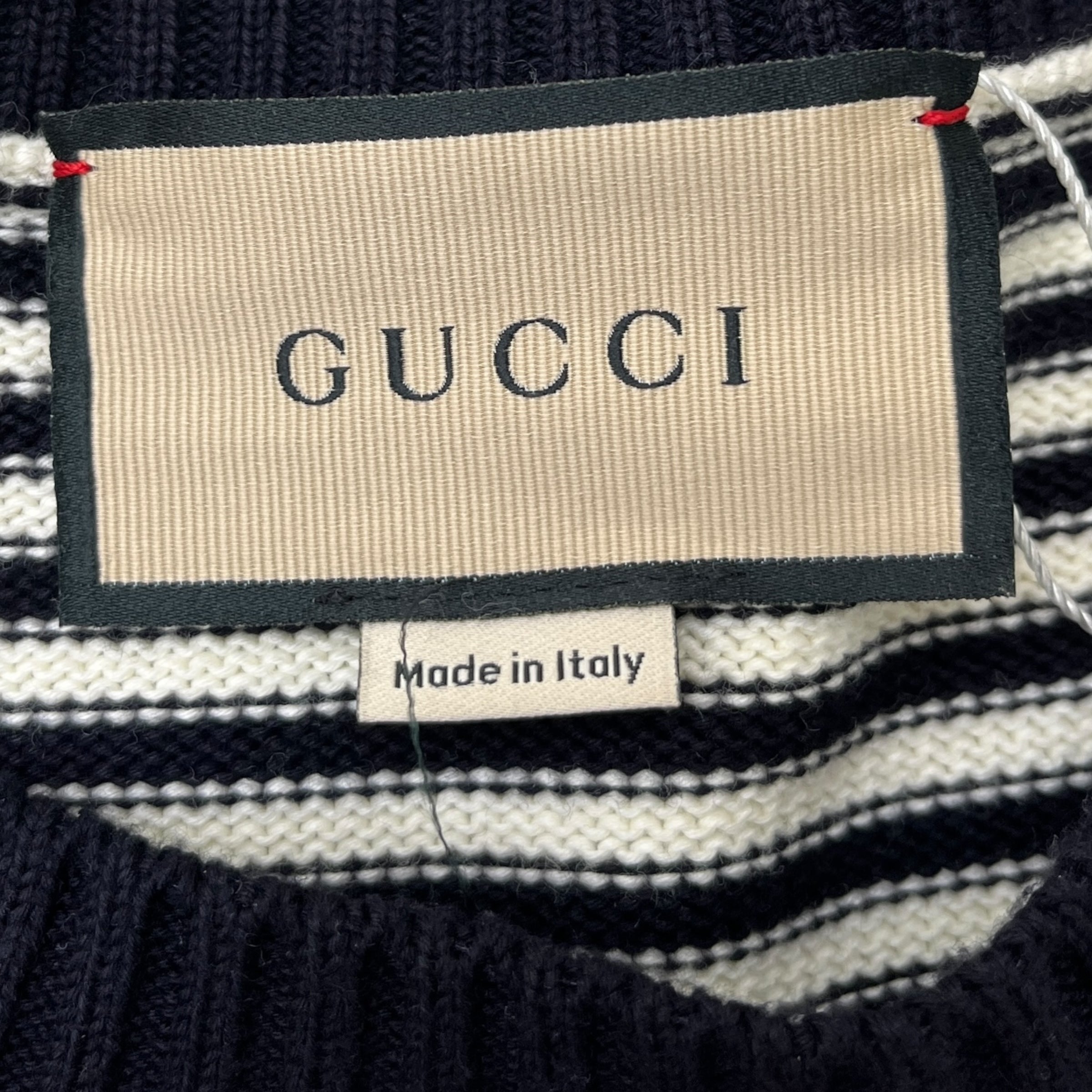 Men's Gg Knitted Jumper Navy Size L