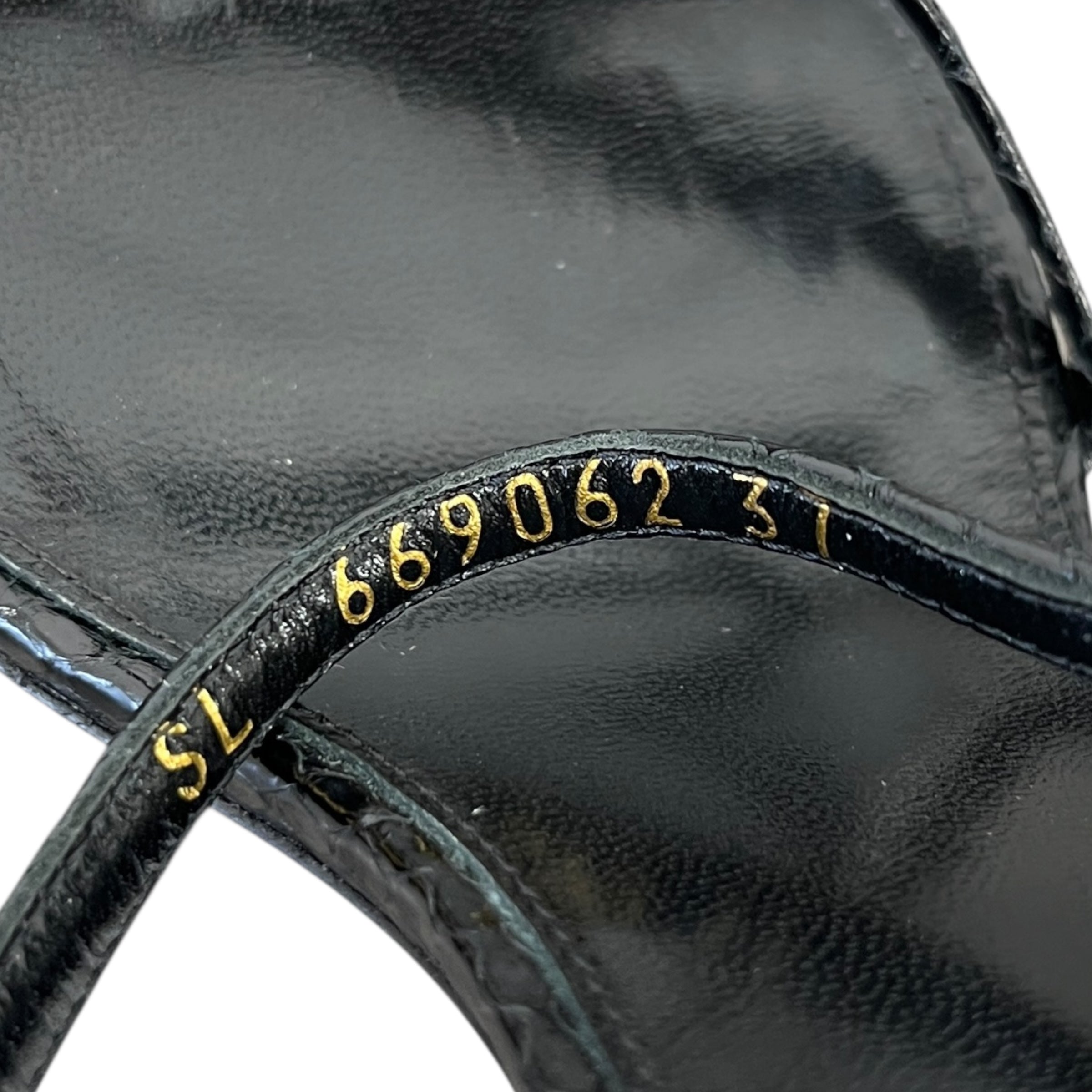 Women's Ayers Laquer Chain Sunset 95 Heels Black Size EU 37 / UK 4