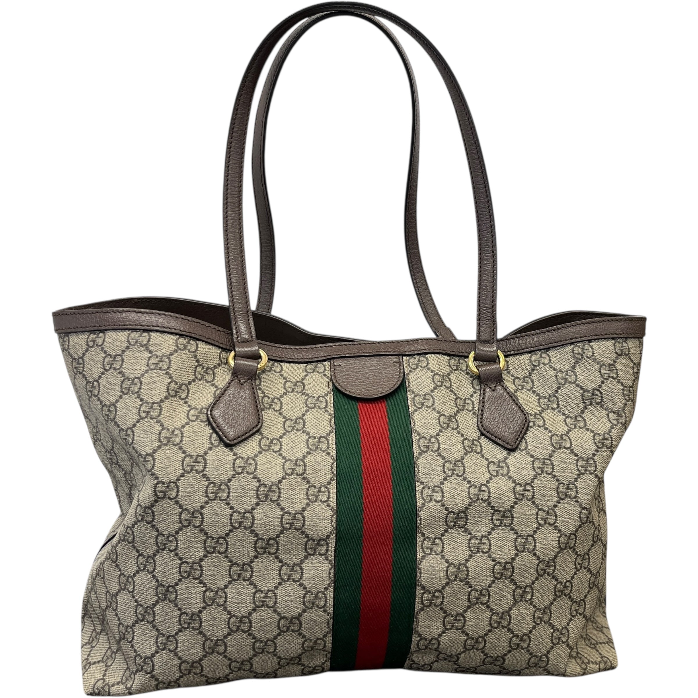 Women's Ophidia Gg Supreme Web Handbag Beige