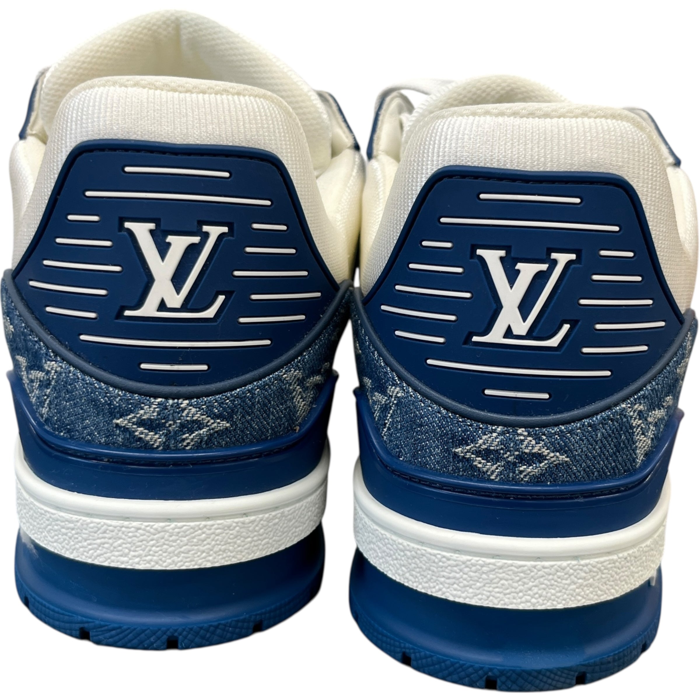 Men's Lv Denim Low Trainers Blue Size EU 42 / UK 8