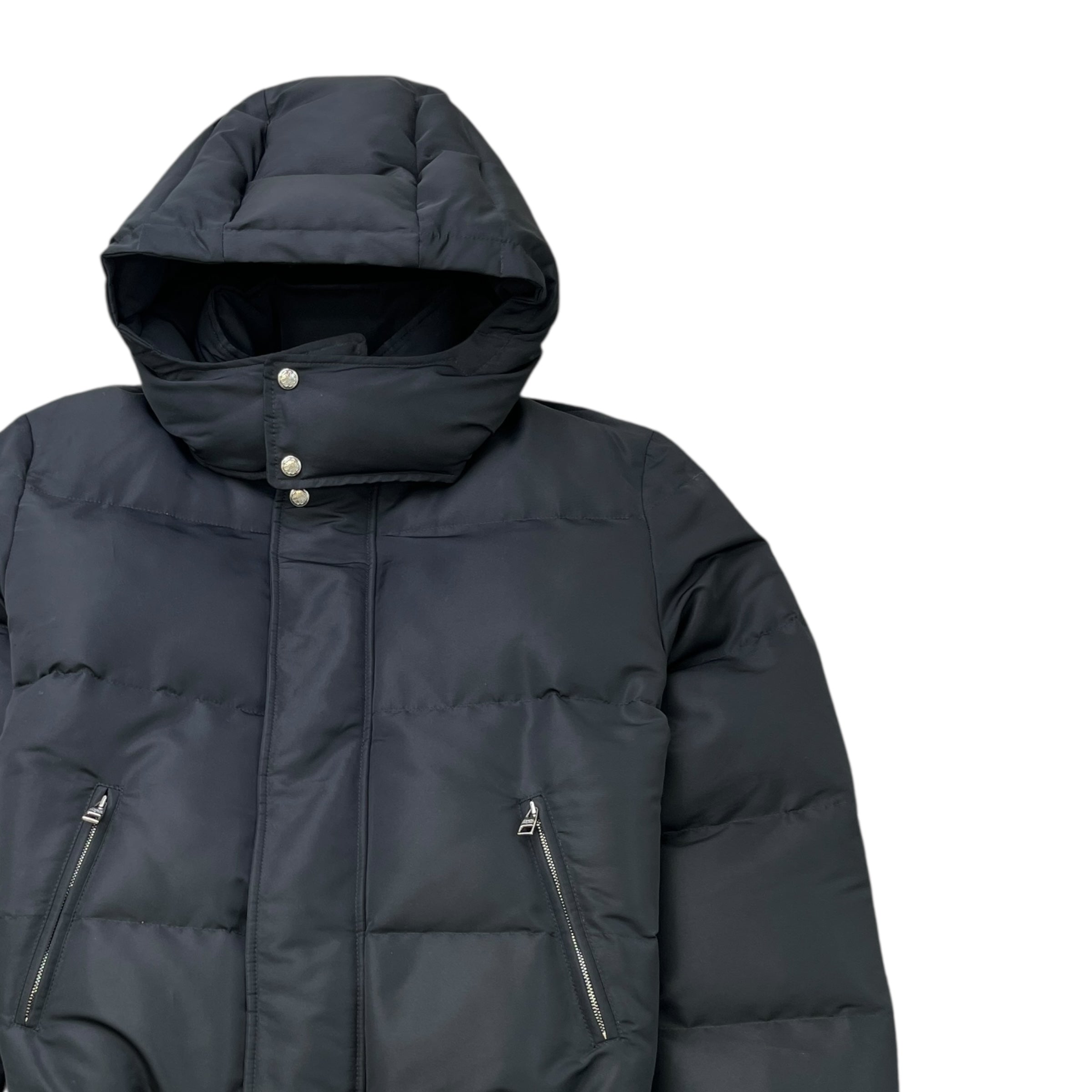 Men's Graffiti Logo Print Bomber Down Jacket Black Size IT 52 / XL