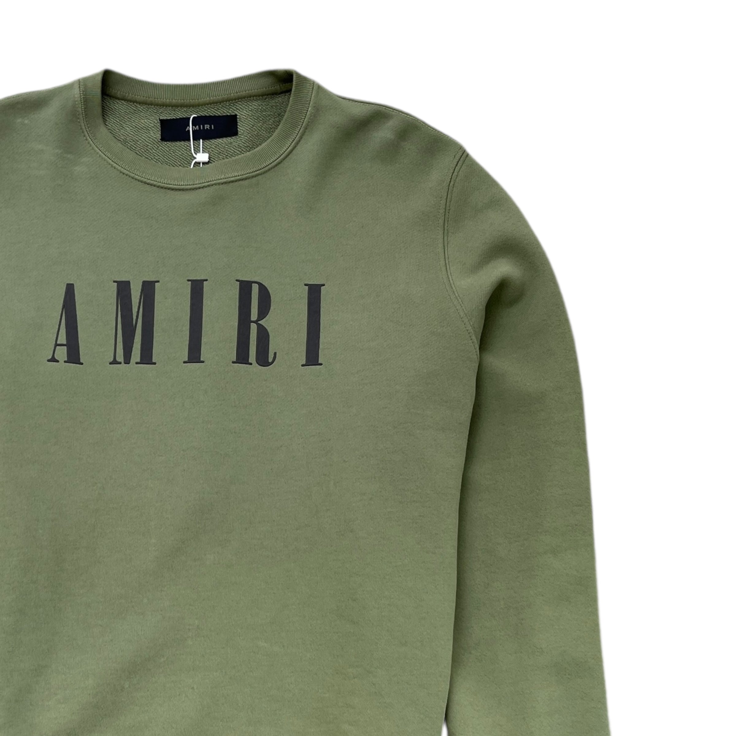 Men's Core Logo Print Sweatshirt Khaki Size S