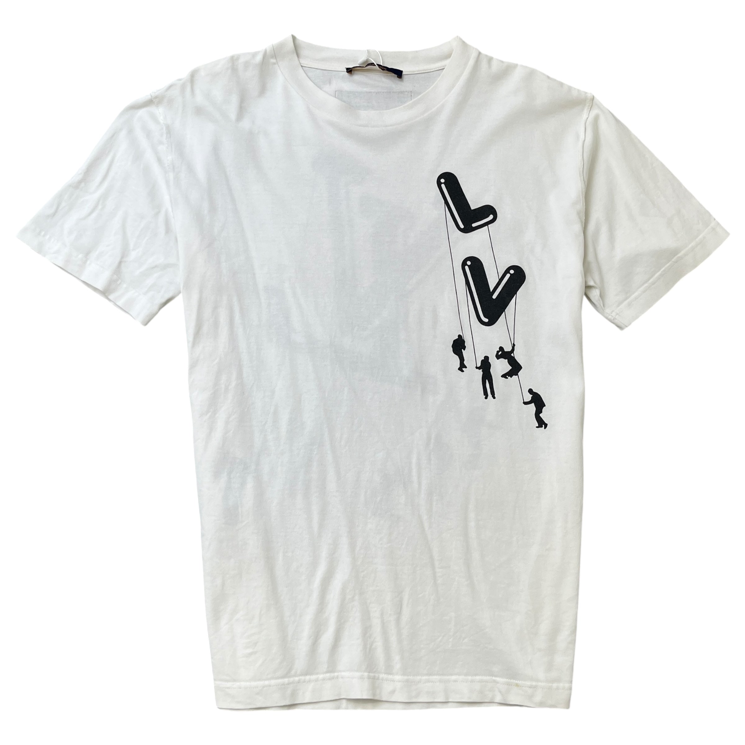 Men's Paratrooper Logo T-Shirt White Size XL