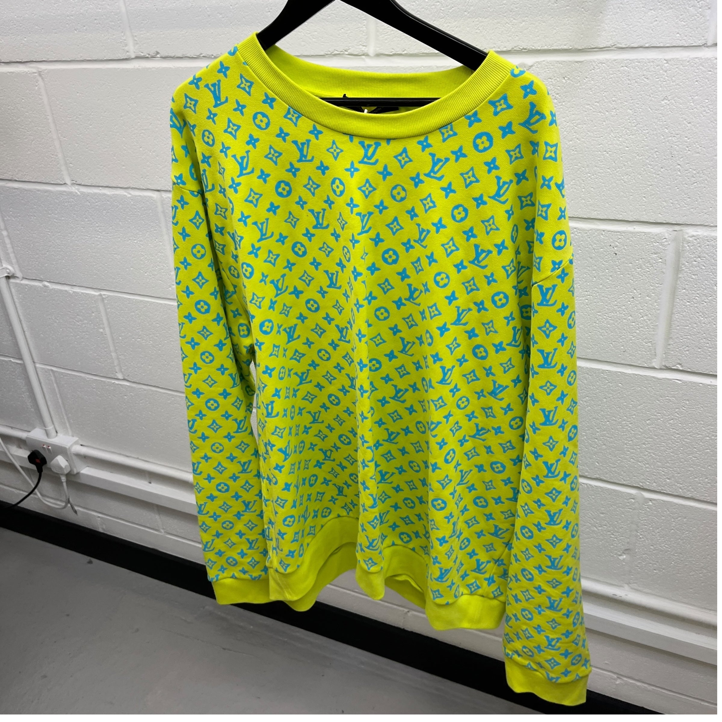 Men's Monogram Rainbow Playground Jumper Yellow Size 5XL