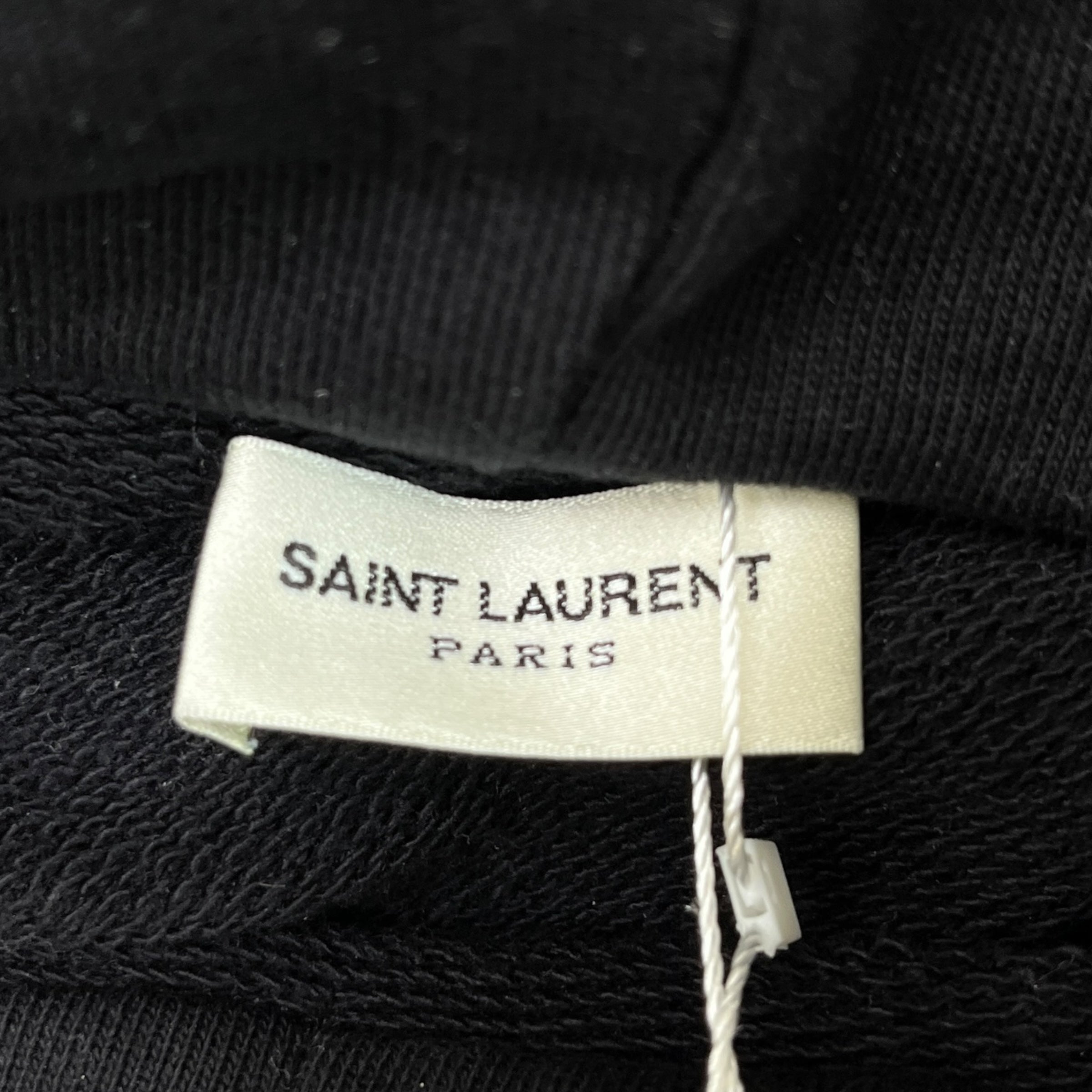 Men's Logo Print Hoodie Black Size M