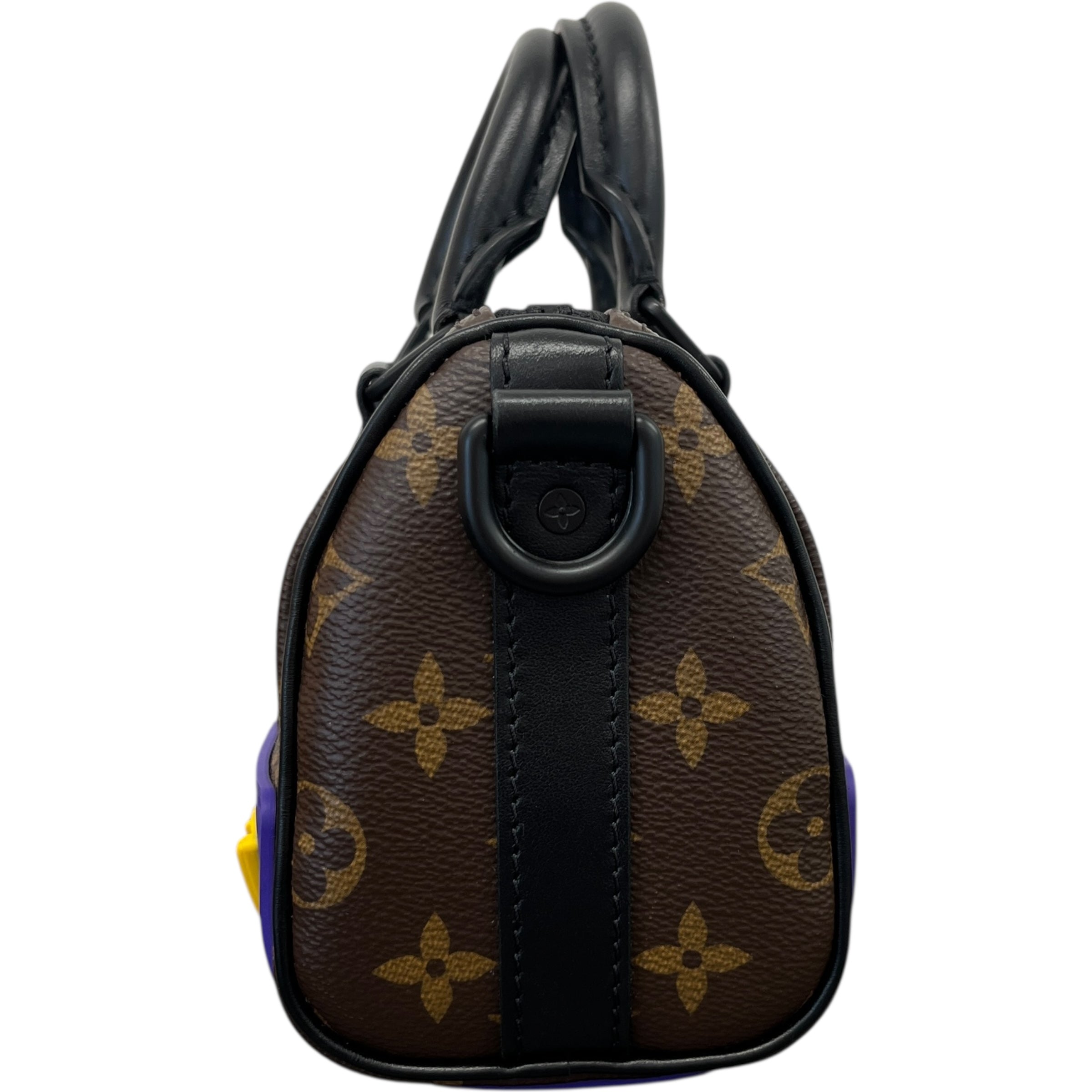 Women's Monogram Lv Rubber Xs Keepall Handbag Black