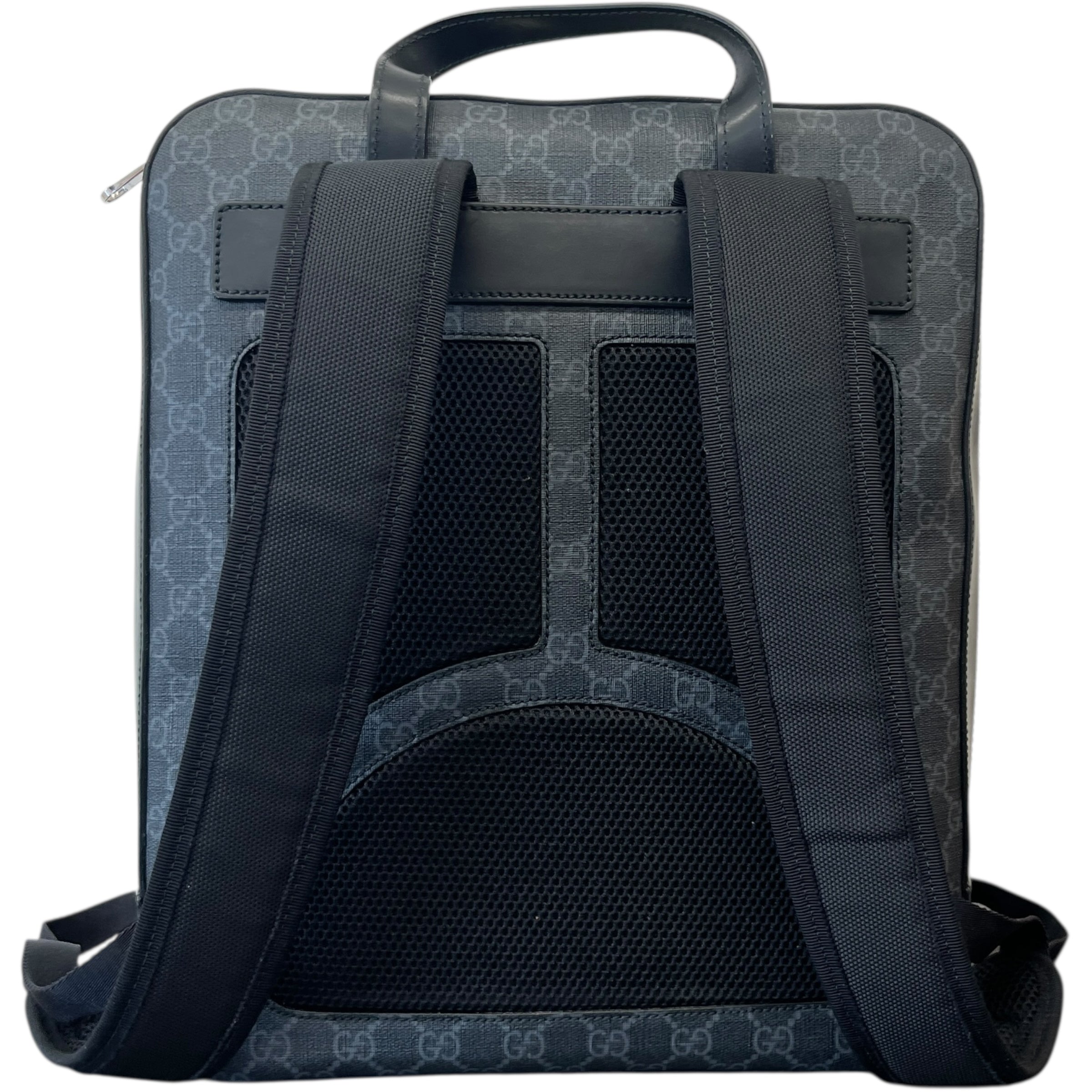 Men's Gg Supreme Web Backpack Charcoal