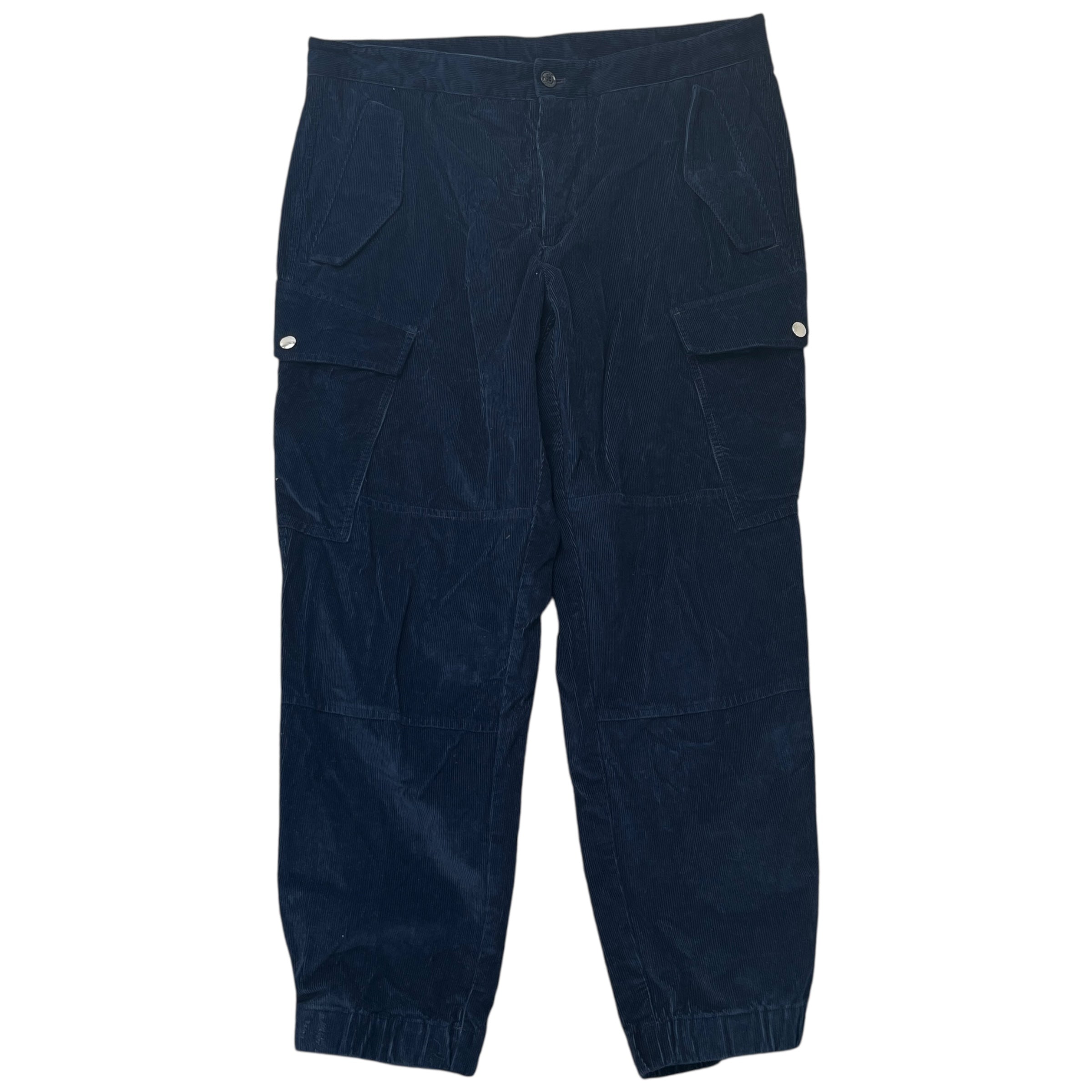 Men's Corduroy Cargos Blue Size IT 50 / UK 34