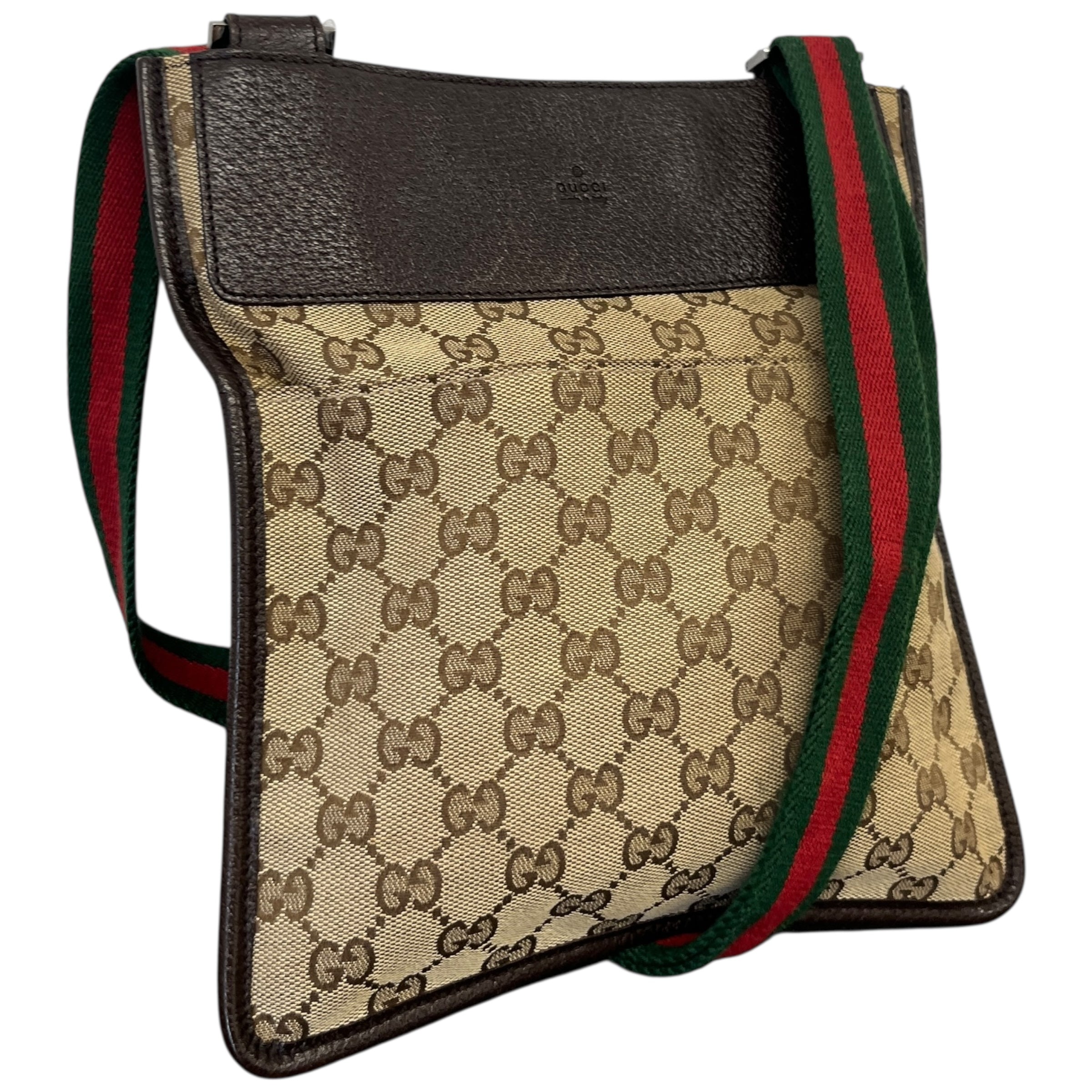 Men's Gg Supreme Messenger Bag Brown