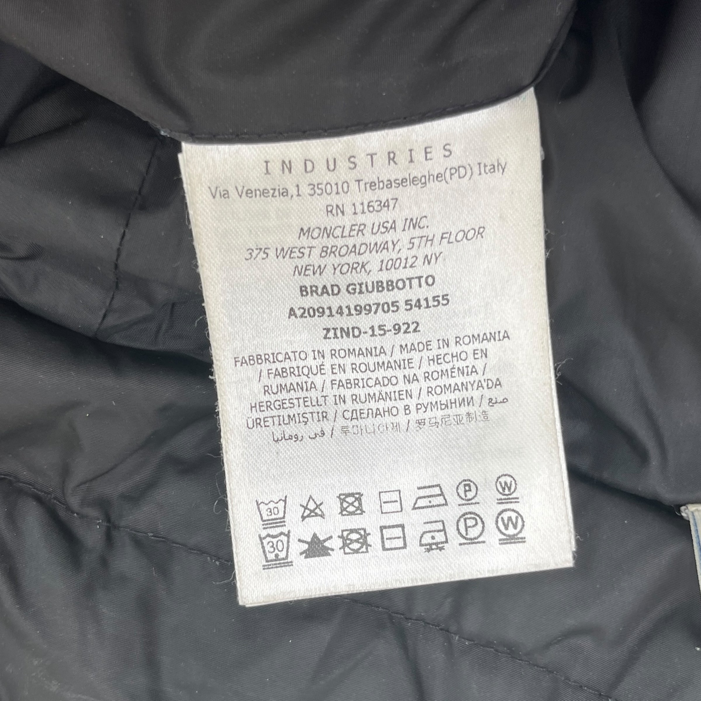 Men's Brad Down Jacket Black Size 3 / L