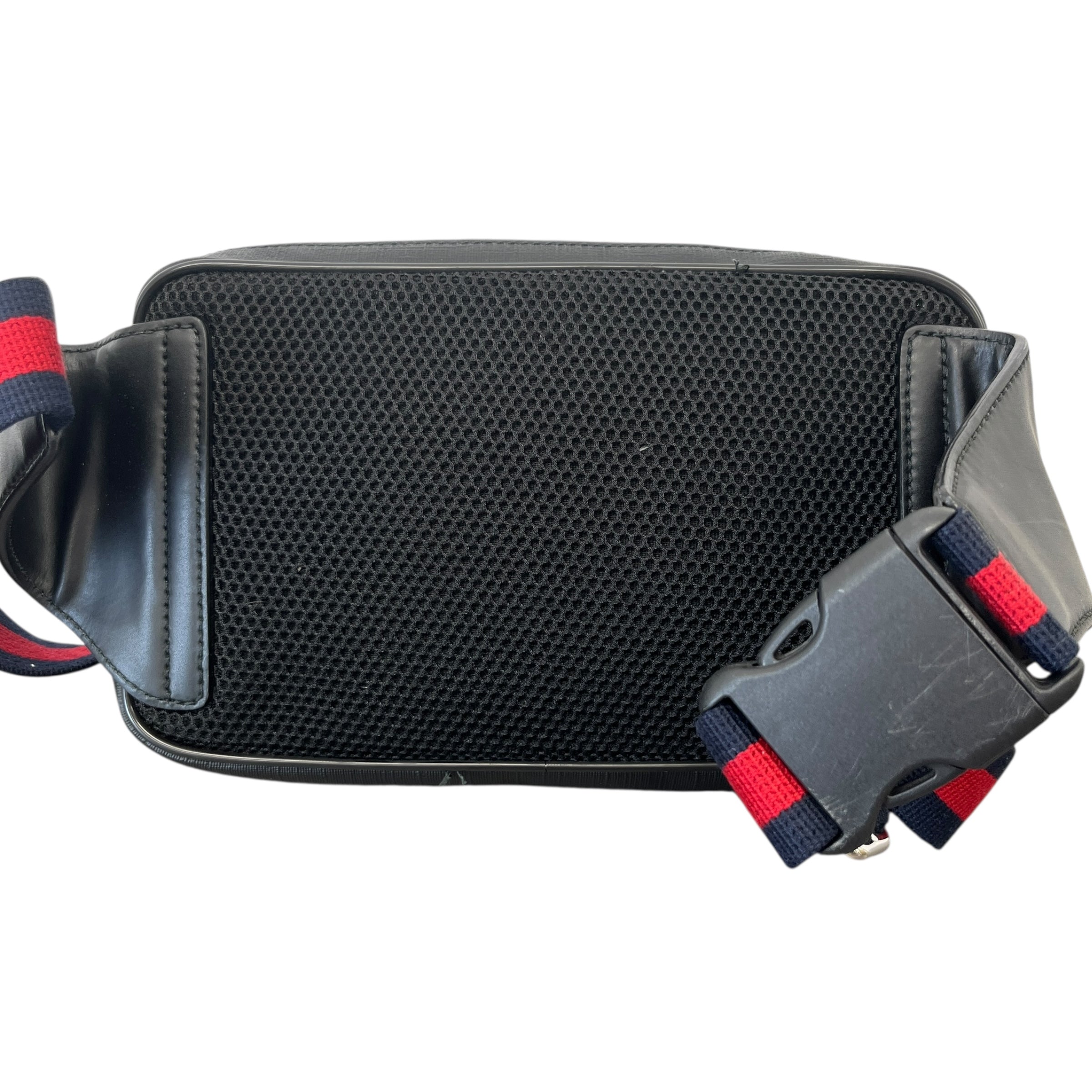 Men's Gg Supreme Web Belt Bag Black