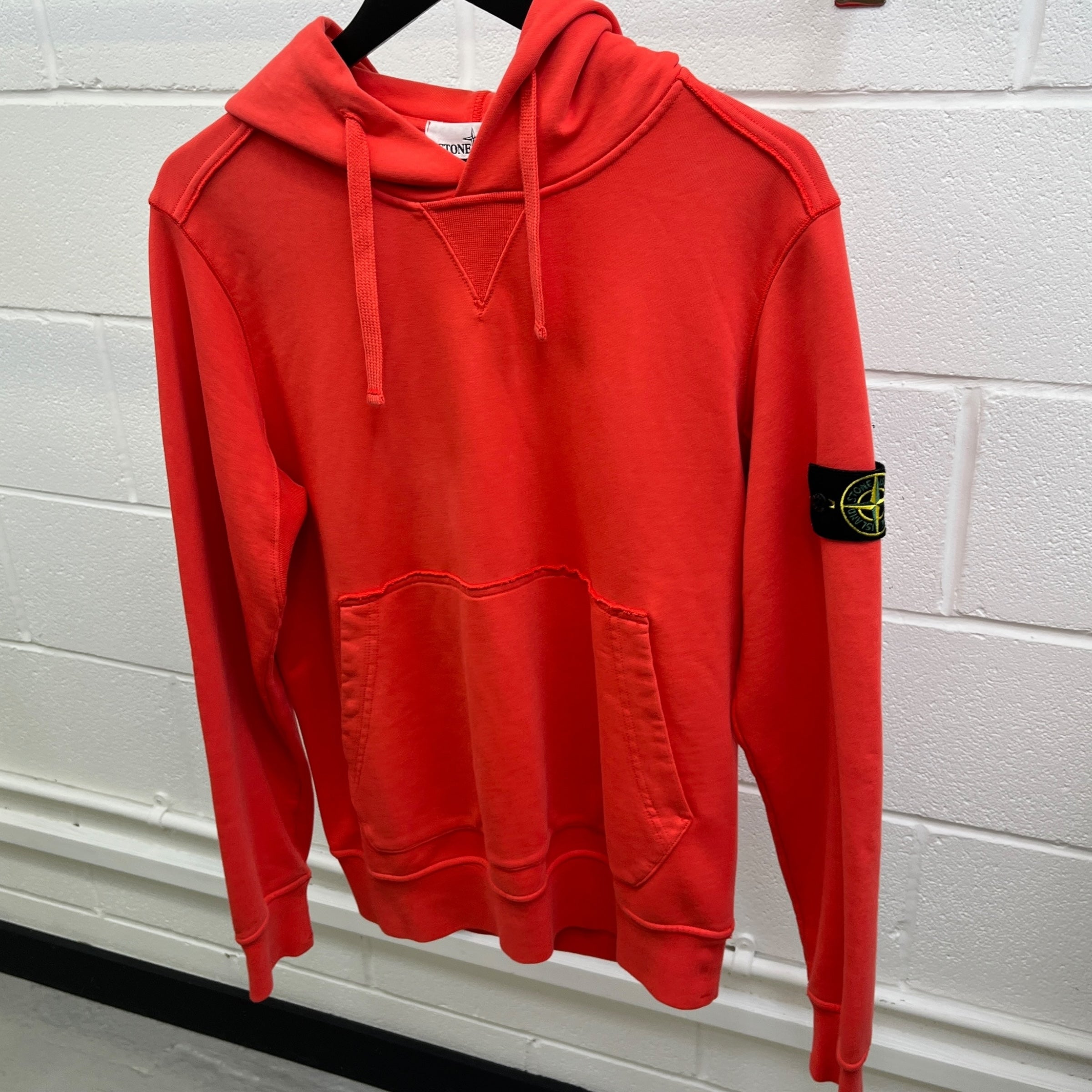 Men's Applique Logo Hoodie Red Size M