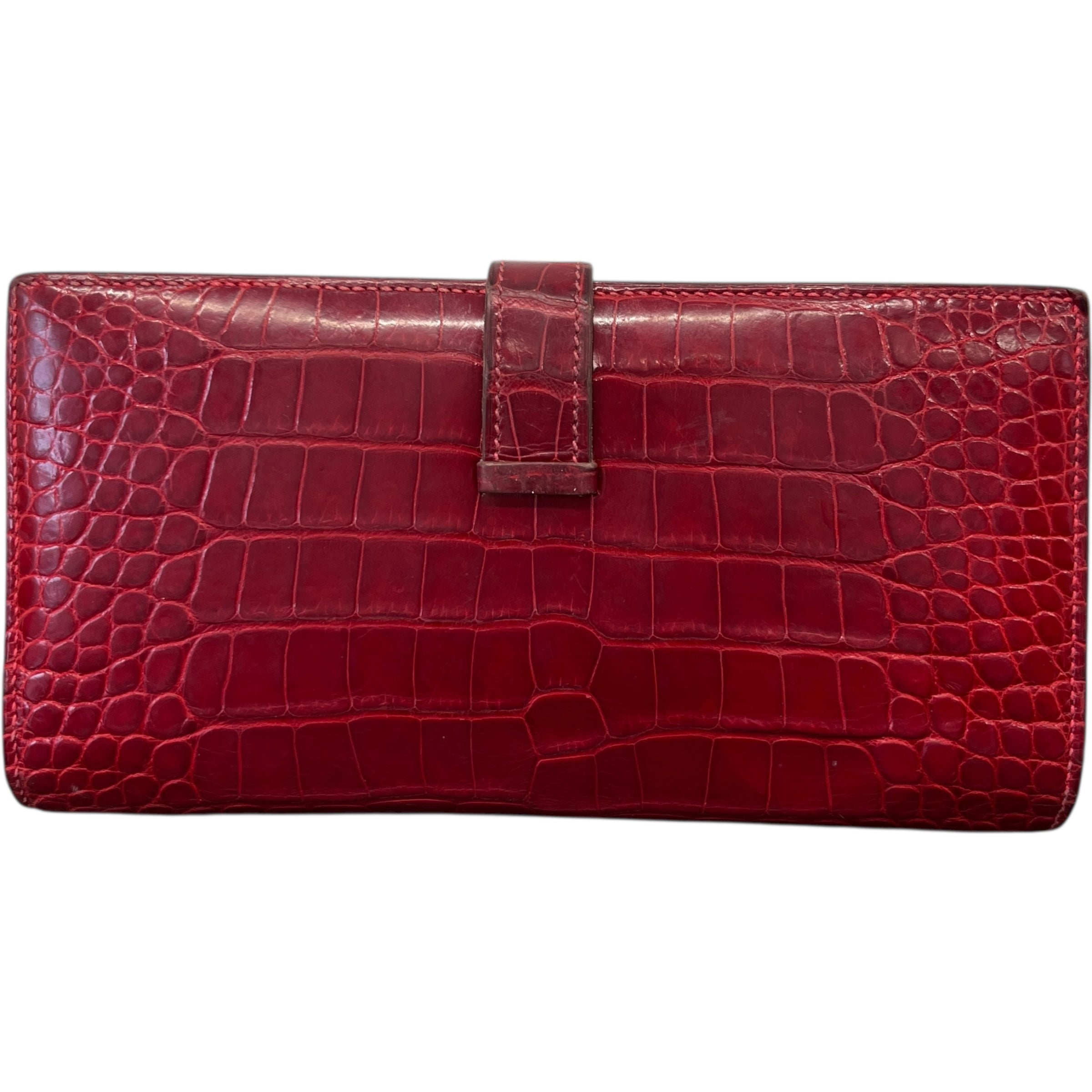 Women's Alligator Bearn Soufflet Purse Red