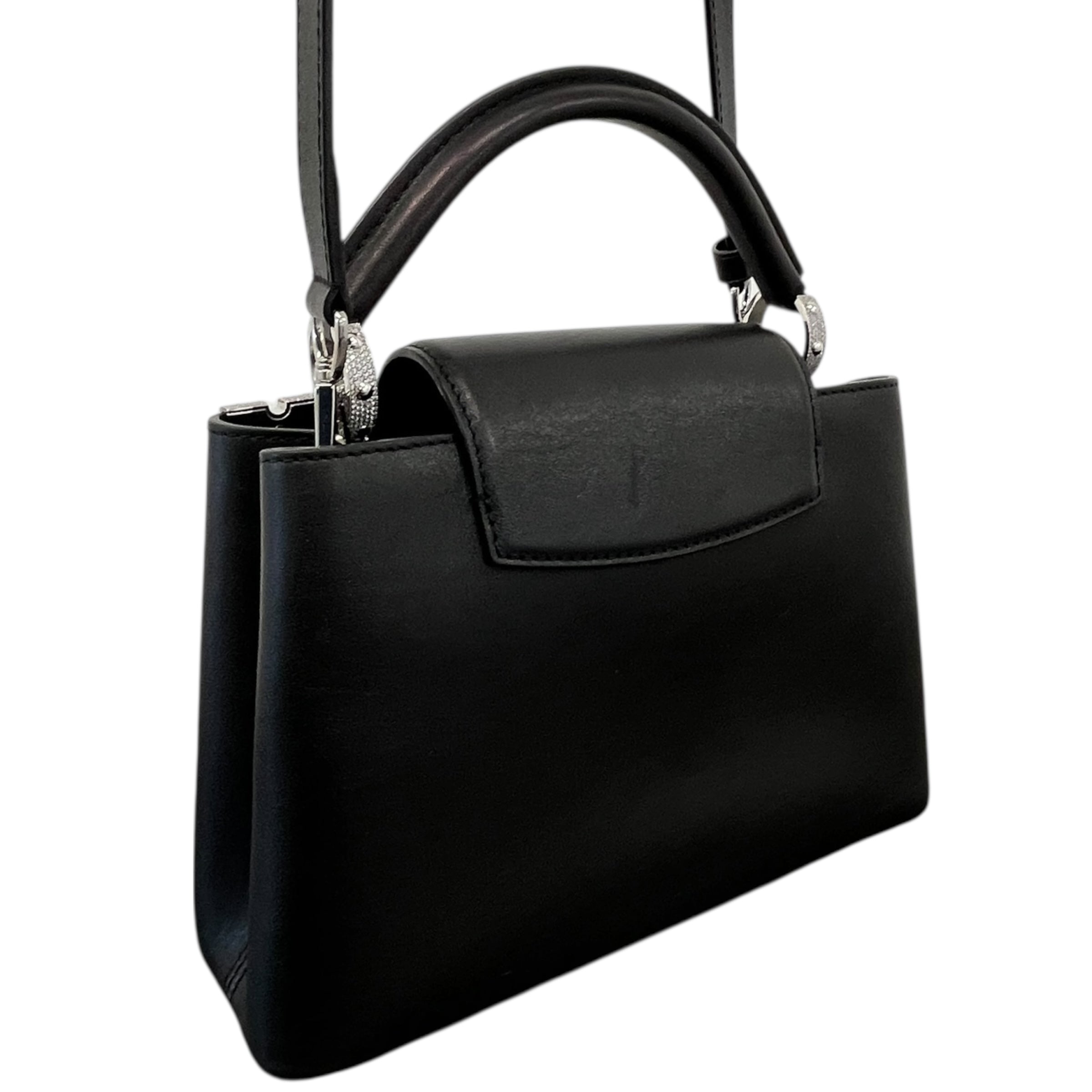 Women's Crystal Flowers Capucines Bb Handbag Black