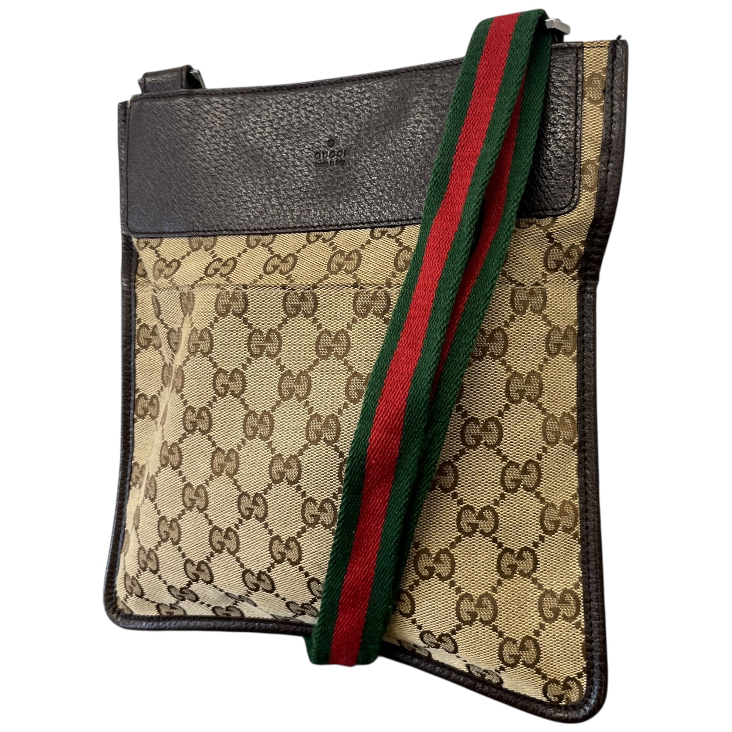 Men's Gg Supreme Messenger Bag Brown