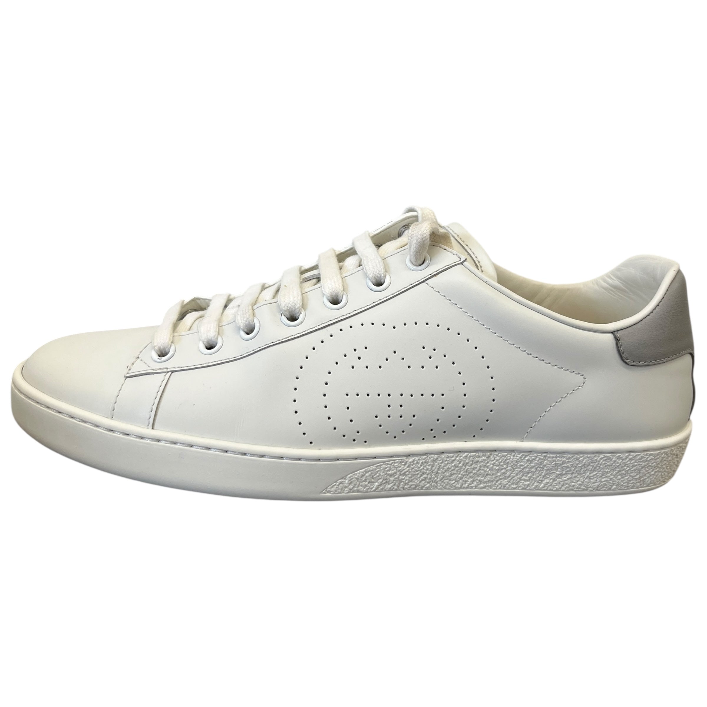 Men's Interlocking G Ace Low Trainers White Size EU 40 / UK 6