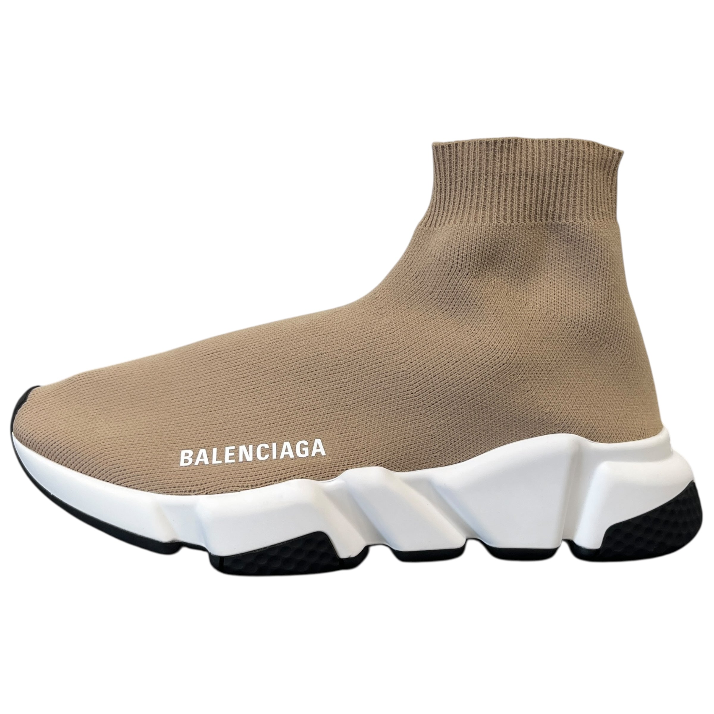 Women's Speed Sock High Trainers Beige Size EU 37 / UK 4