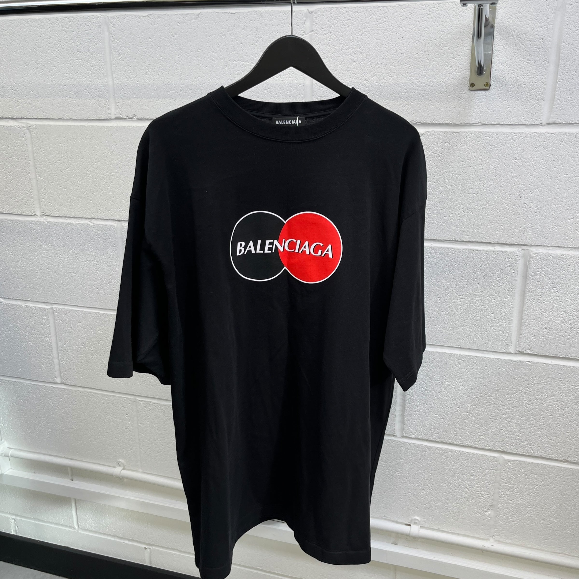 Men's Credit Card T-Shirt Black Size XL