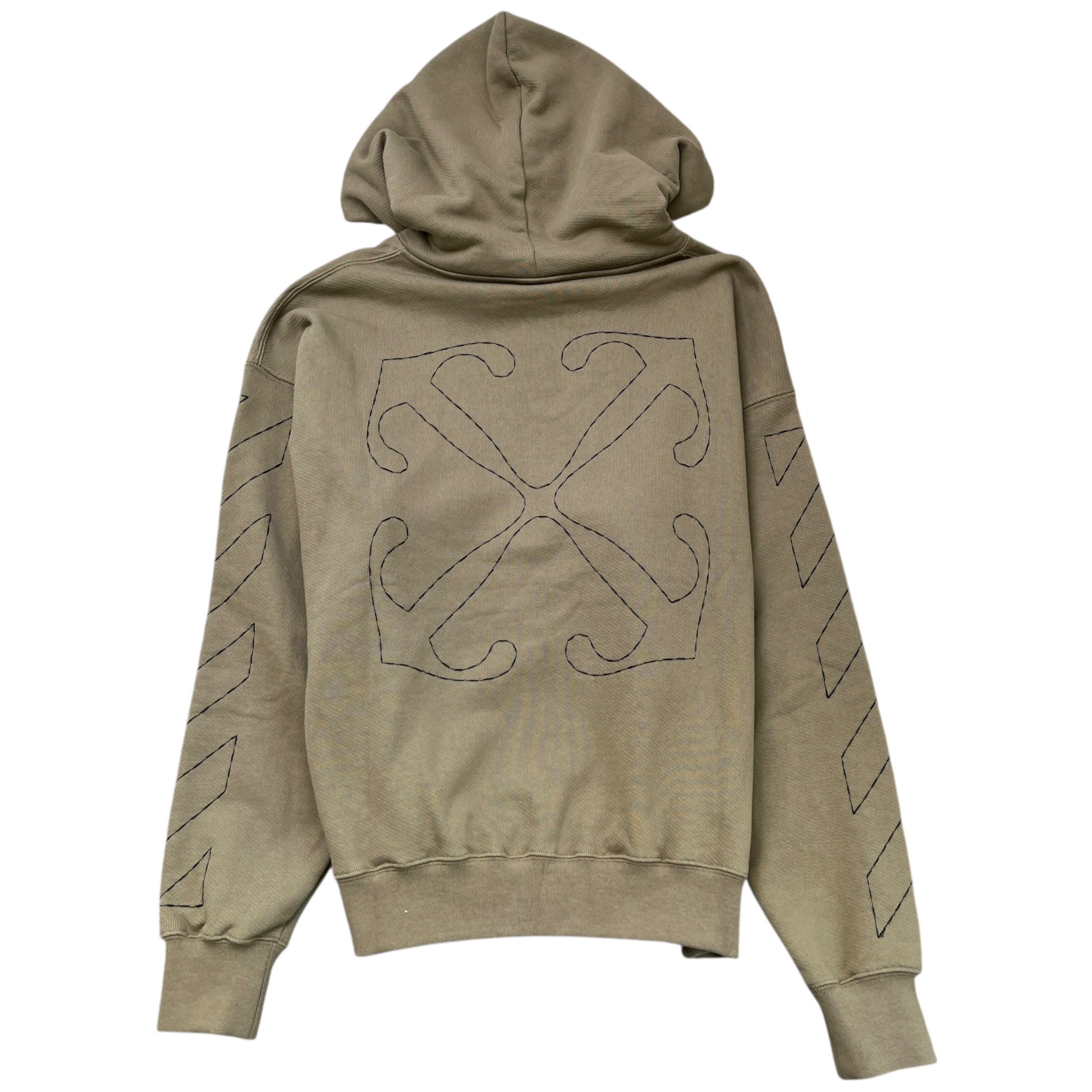 Men's Stitch Skate Hoodie Khaki Size M