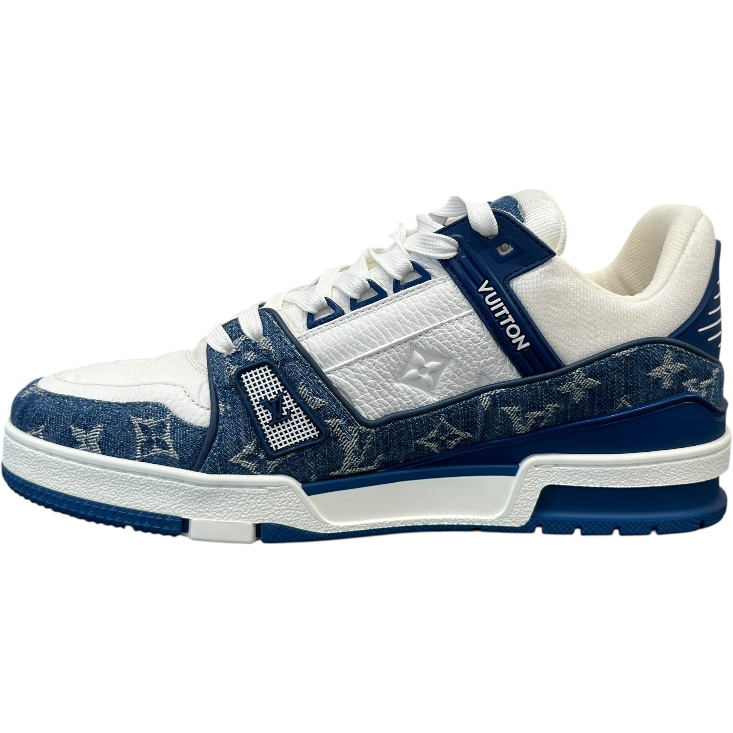 Men's Lv Denim Low Trainers Blue Size EU 42 / UK 8