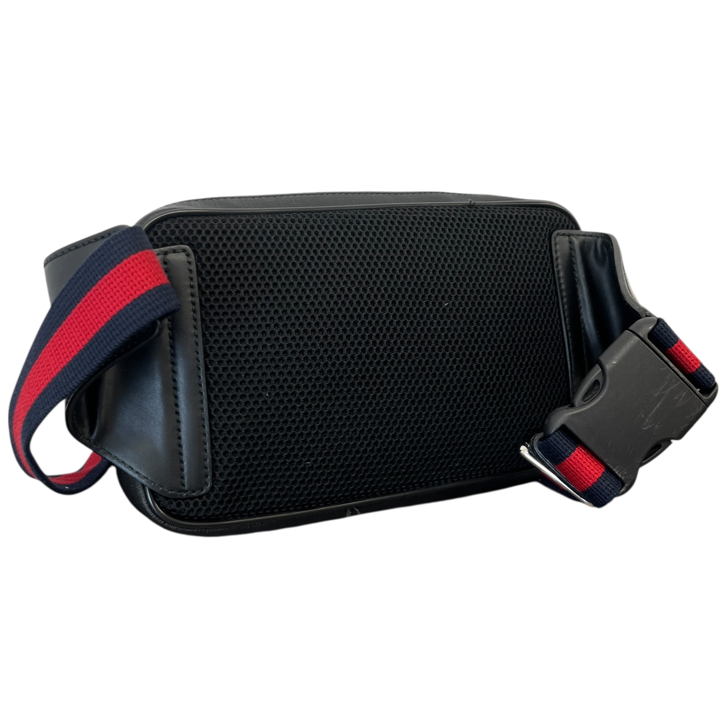 Men's Gg Supreme Web Belt Bag Black