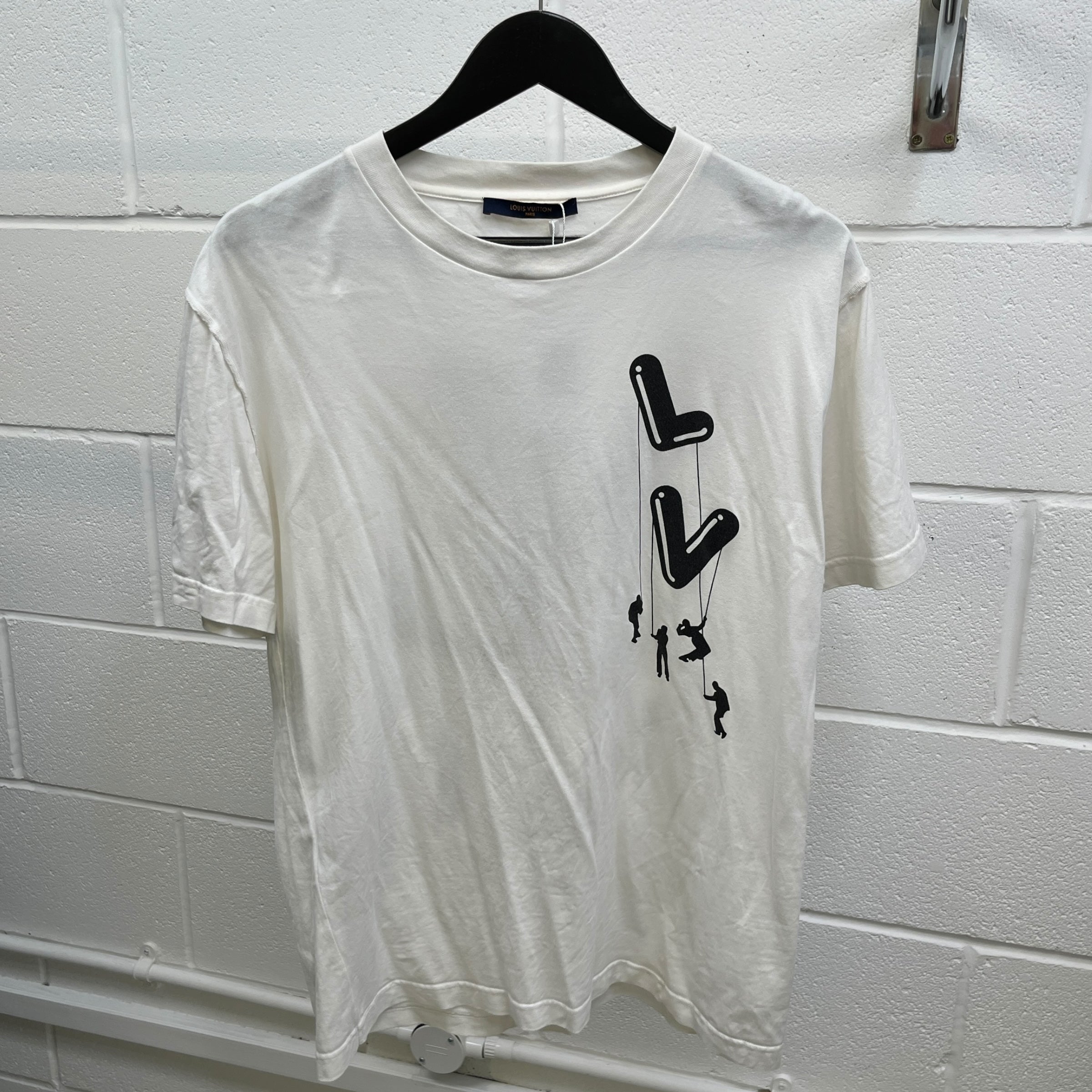 Men's Paratrooper Logo T-Shirt White Size XL