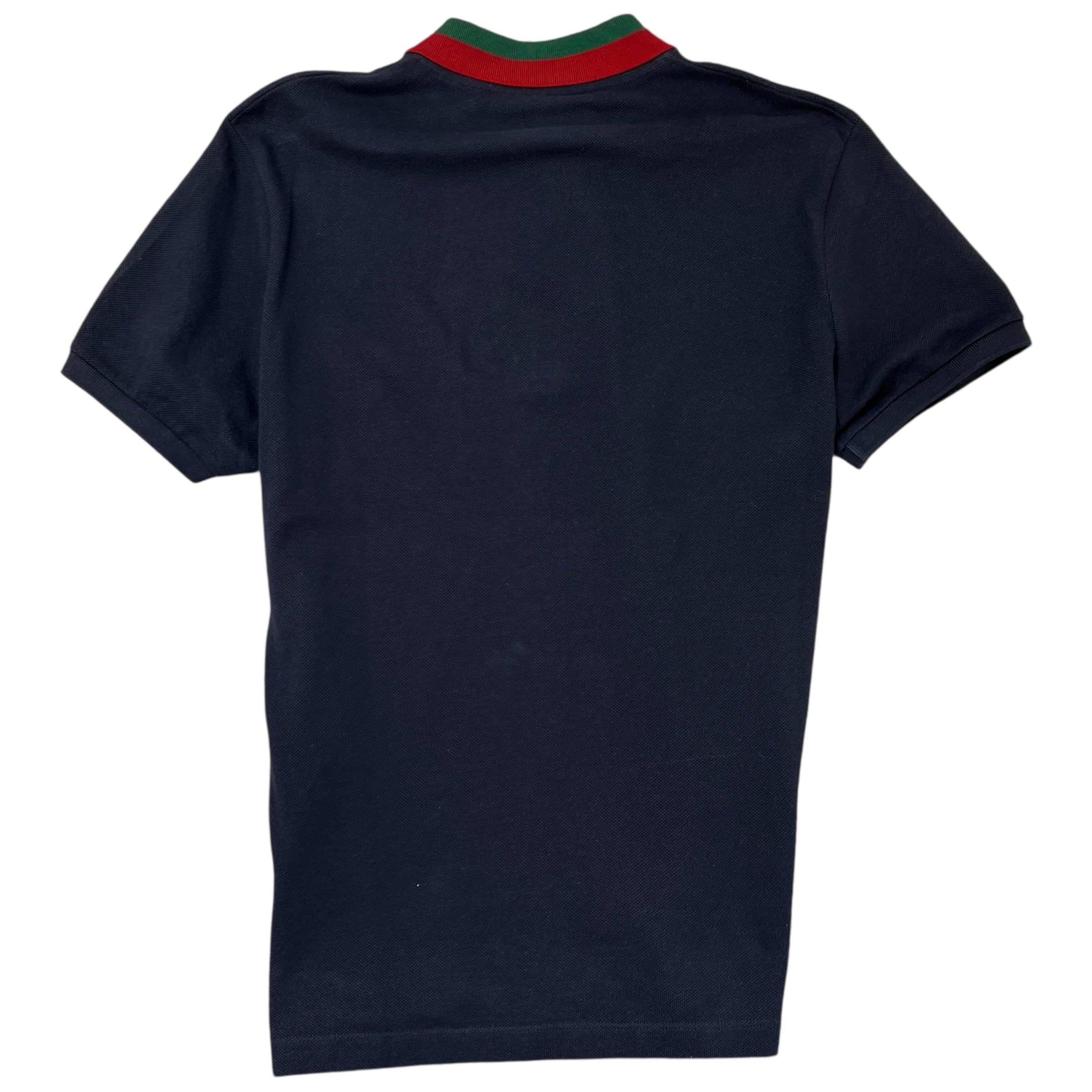 Men's Web Collar Polo Shirt Navy Size L