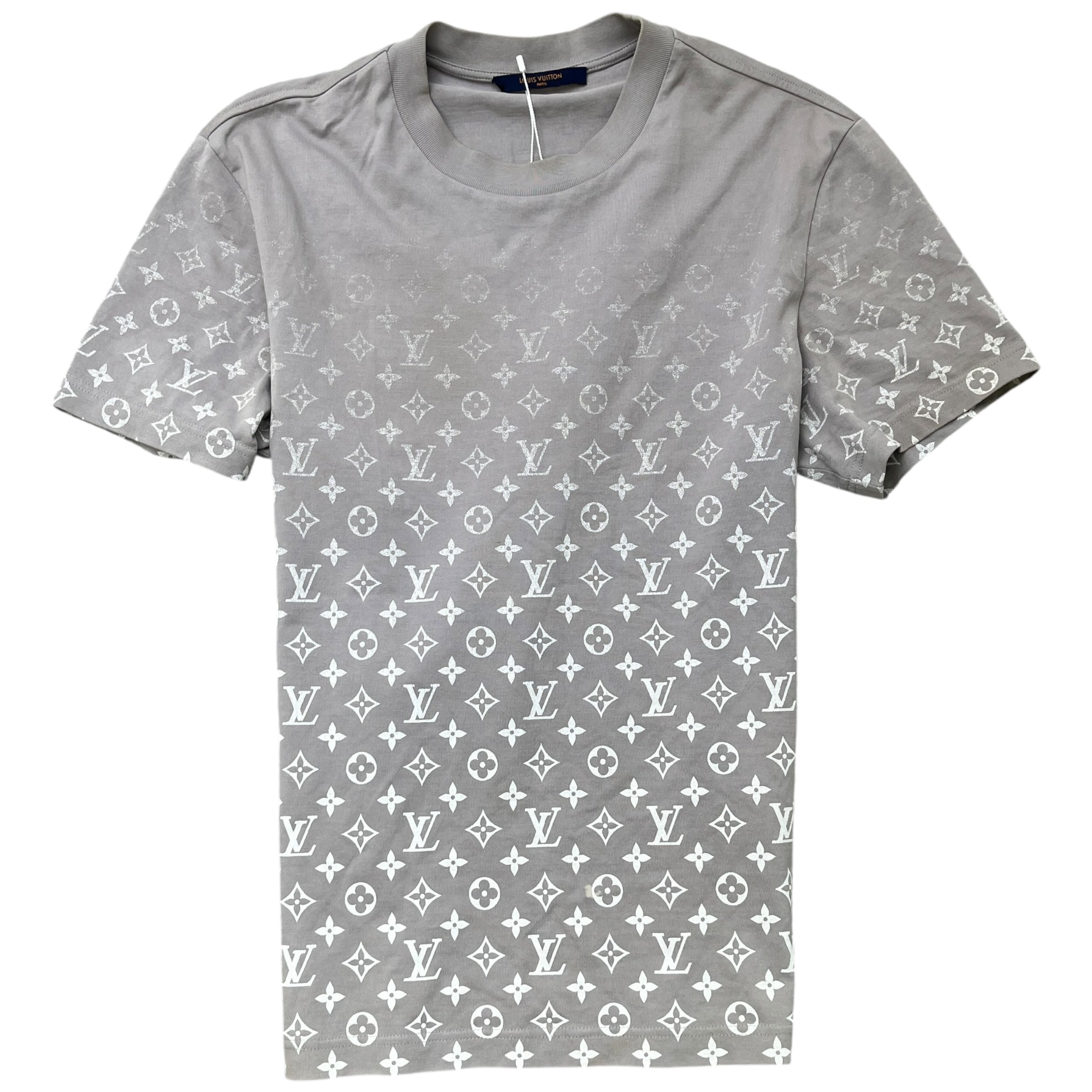 Men's Monogram Gradient T-Shirt Grey Size XS