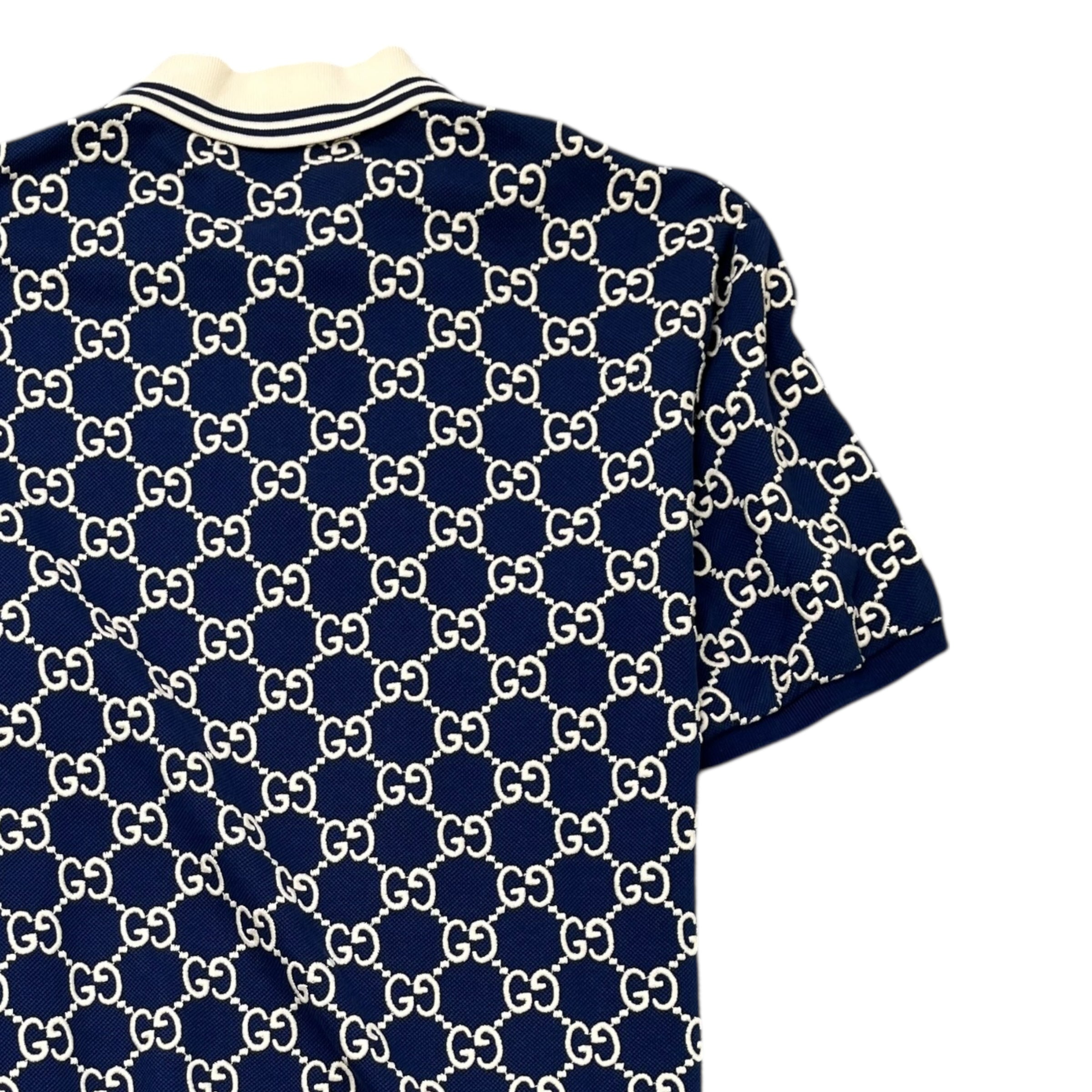 Men's Gg Maxi Polo Shirt Navy Size XL