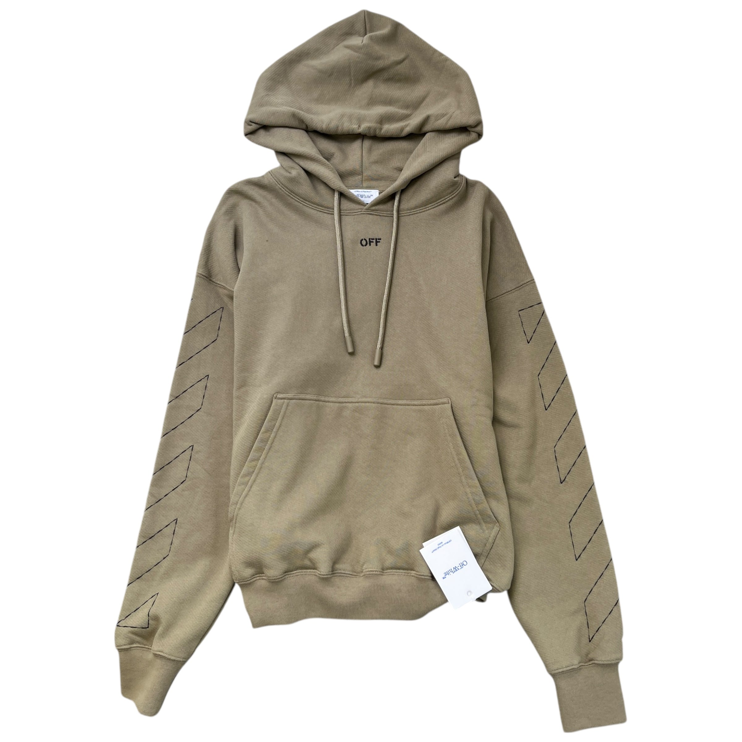 Men's Stitch Skate Hoodie Khaki Size M