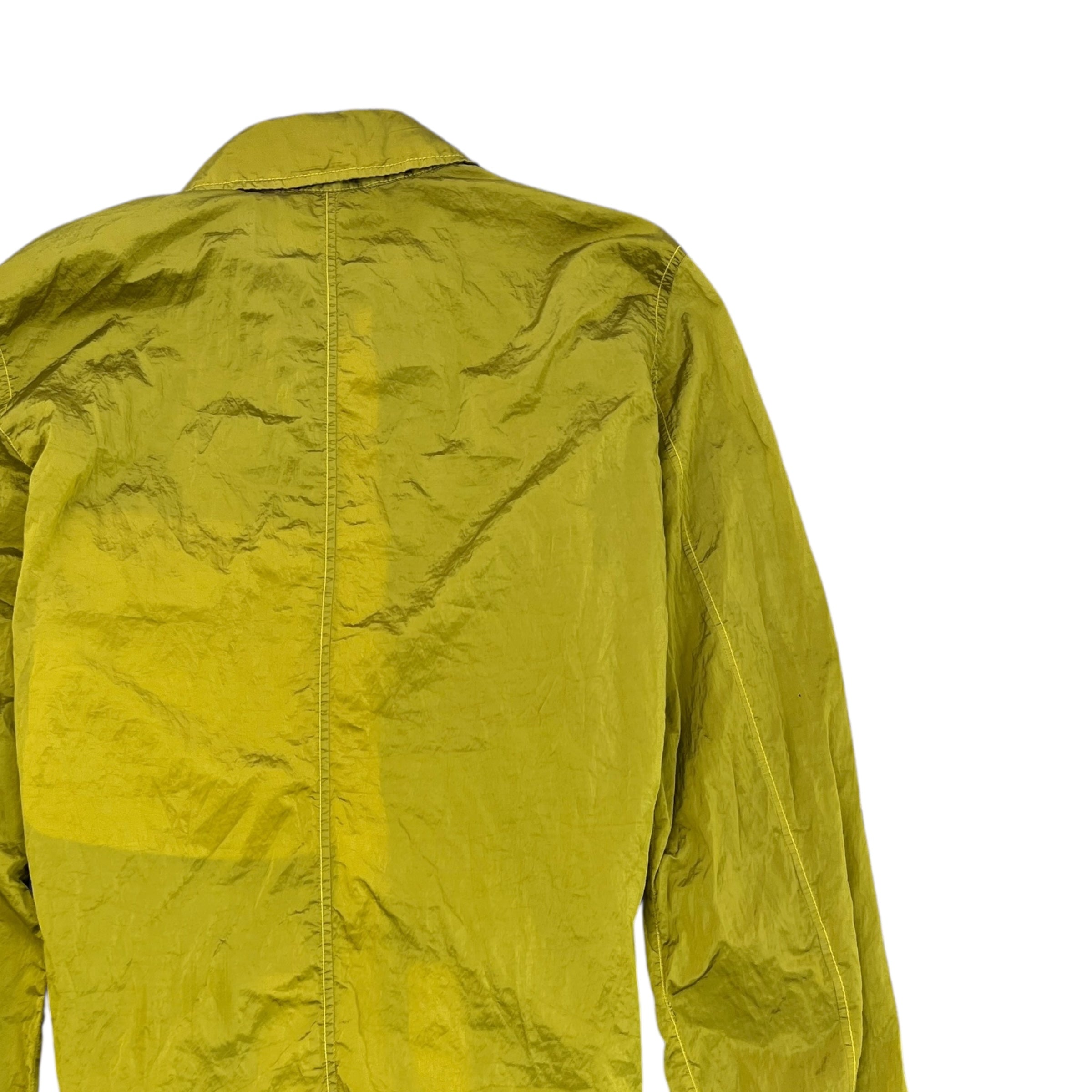 Men's Embroidered Logo Jacket Yellow Size M