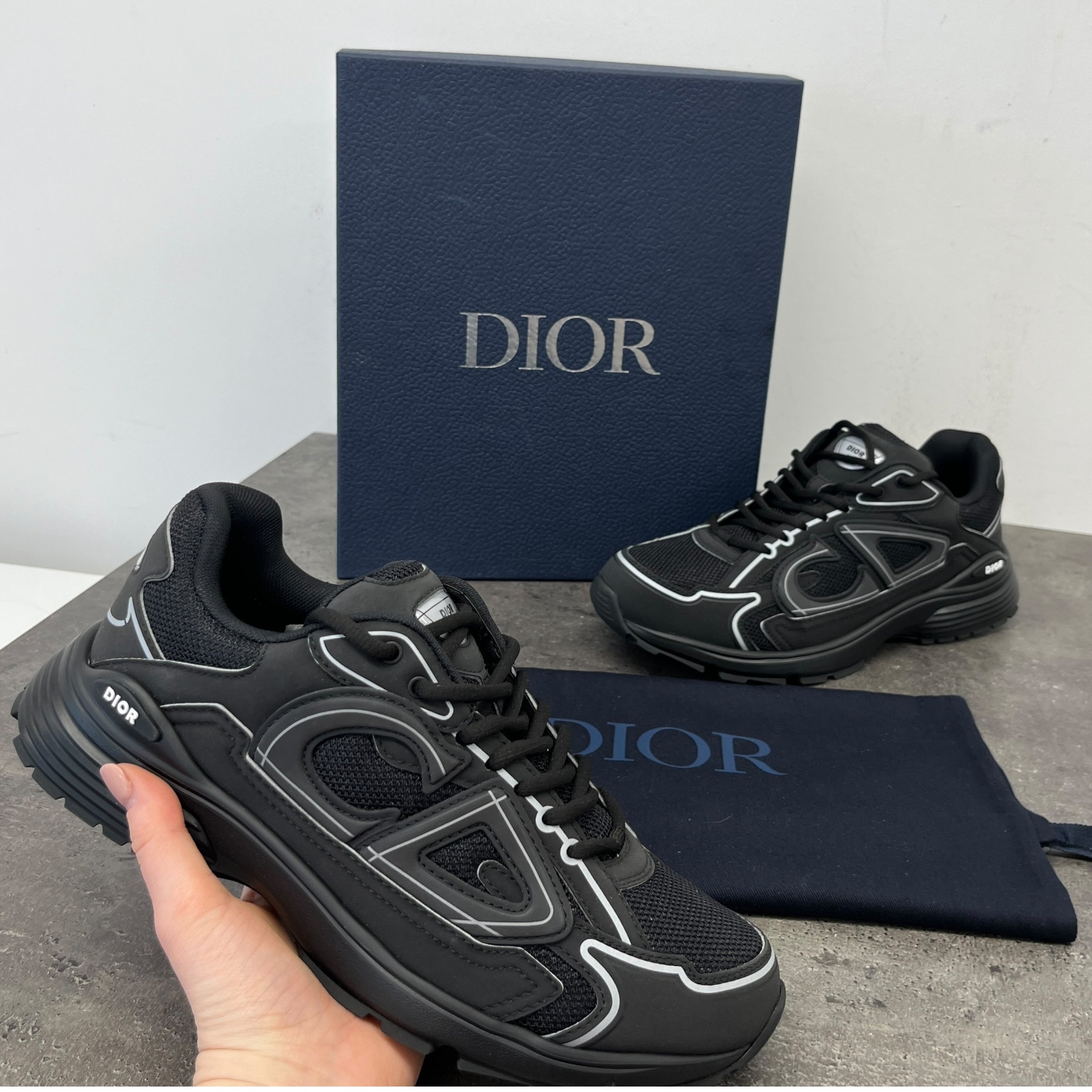 Men's B30 Low Trainers Black Size EU 40 / UK 6