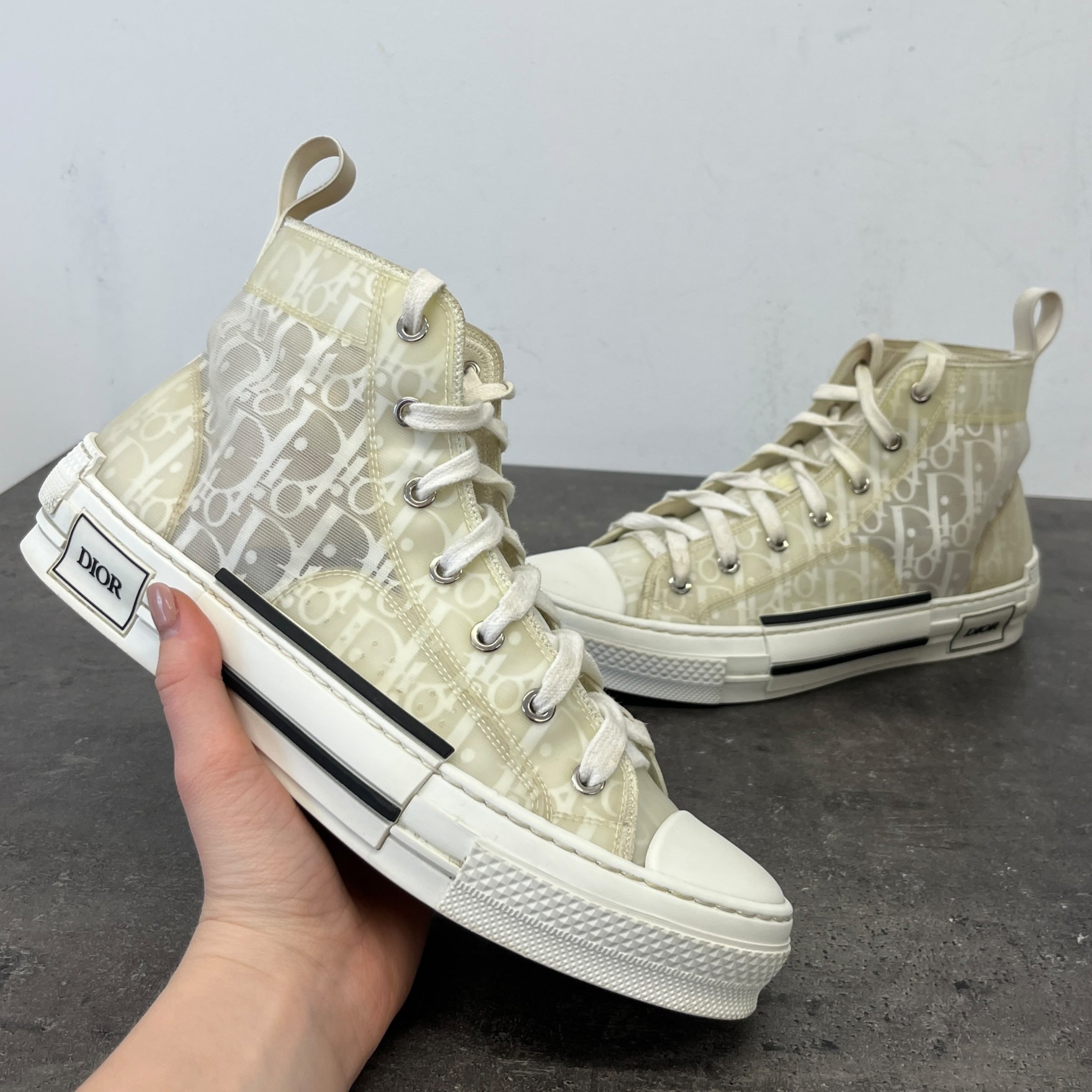 Women's B23 Oblique High Trainers White Size EU 40 / UK 7