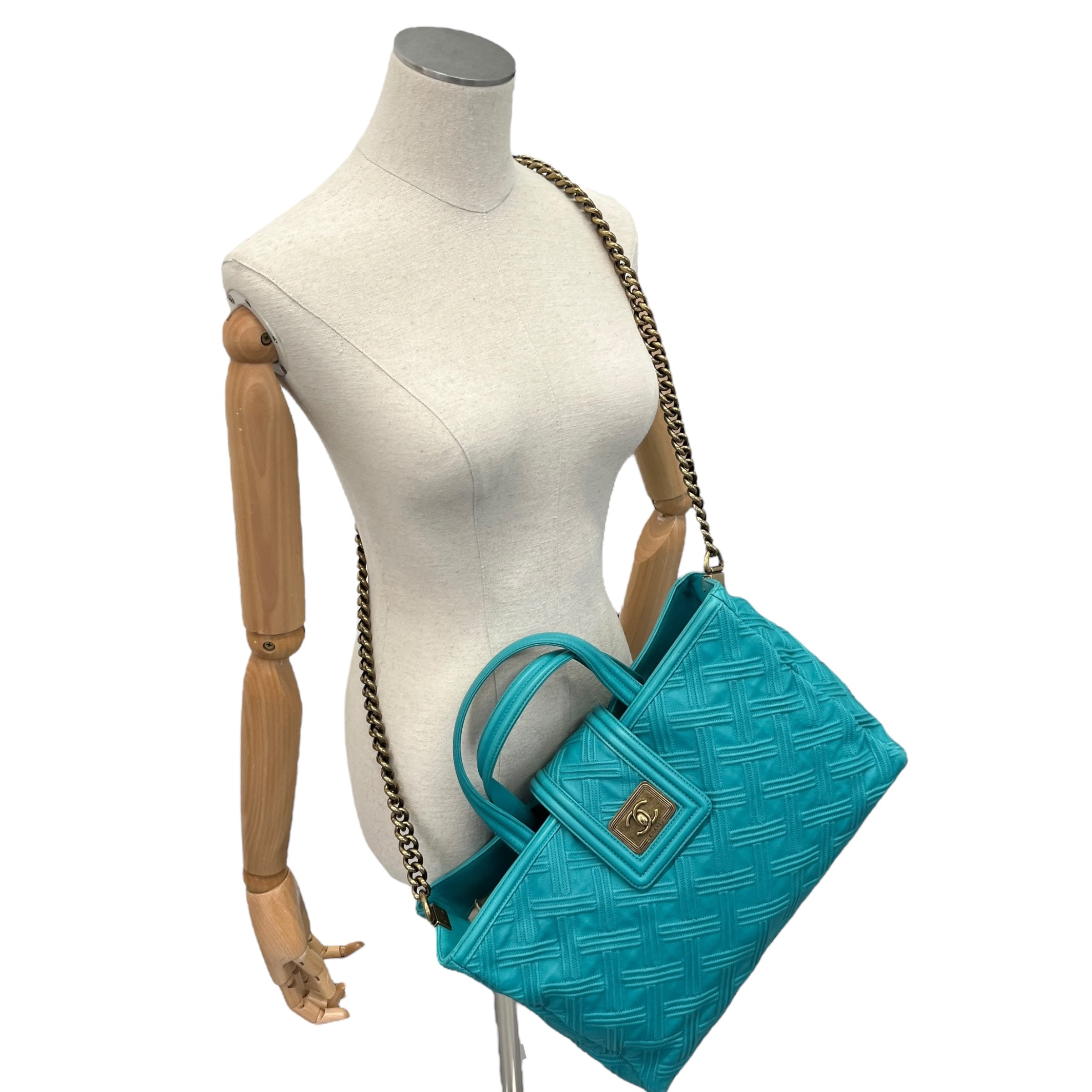 Women's Retro Girl Tote Handbag Blue