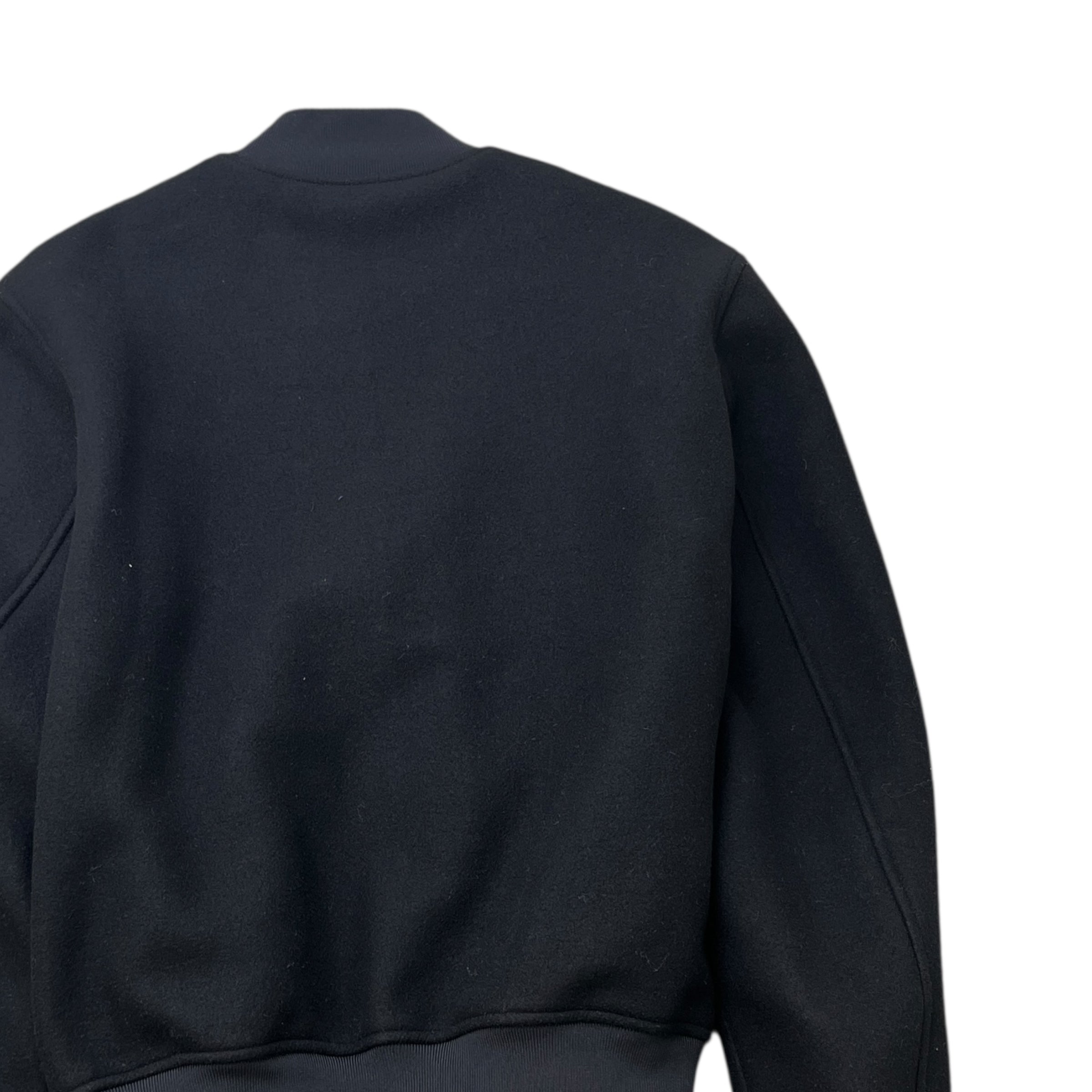 Men's Ow Patch Varsity Jacket Black Size M