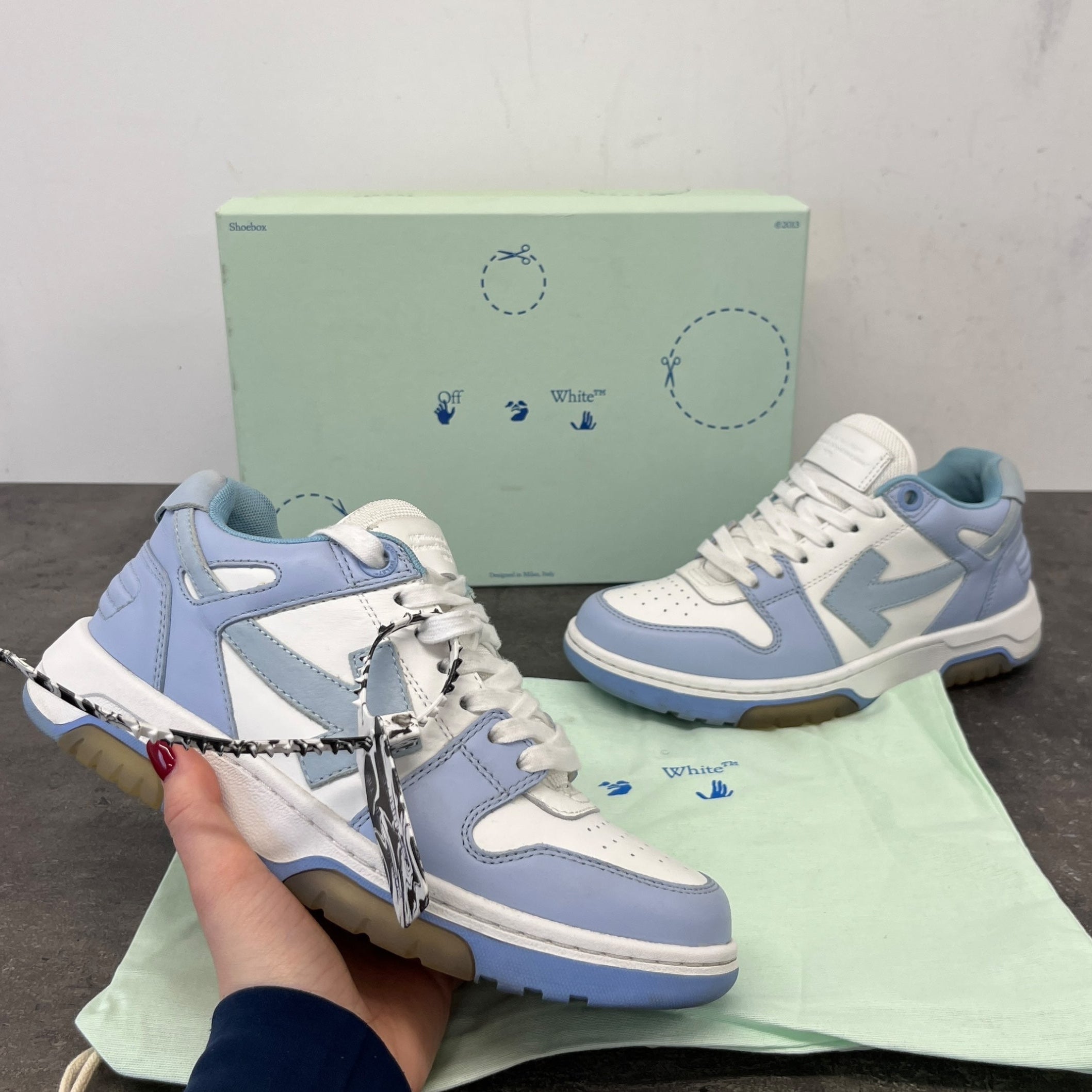 Women's Out Of Office Low Trainers Blue Size EU 37 / UK 4