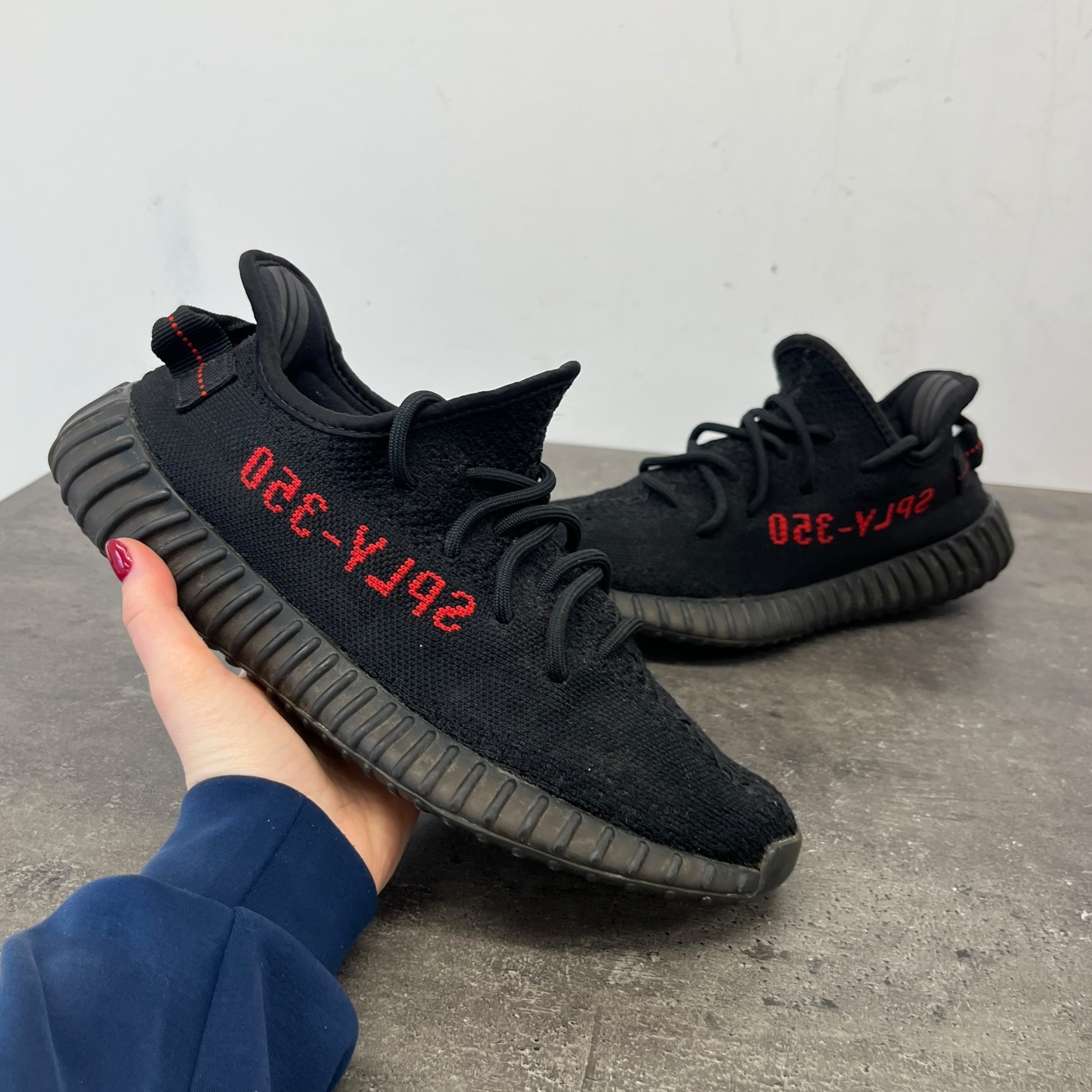 Men's Boost 350 V2 Low Trainers Black Size EU 41.5 / UK 7.5