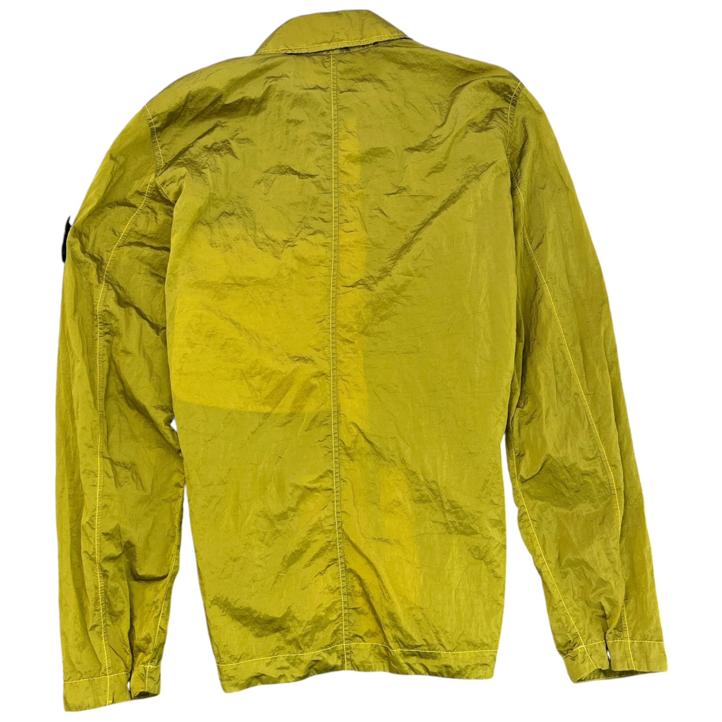 Men's Embroidered Logo Jacket Yellow Size M