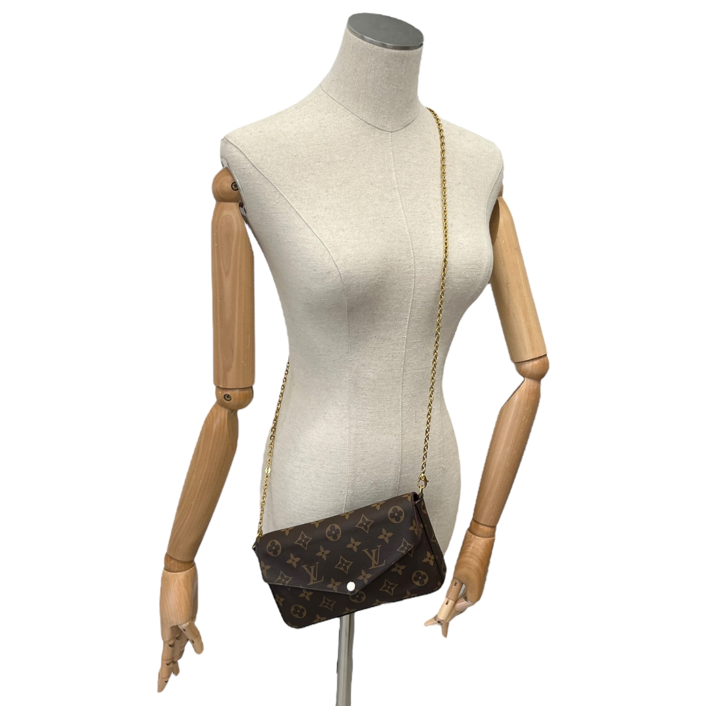 Women's Monogram Félicie Pochette Bag Brown