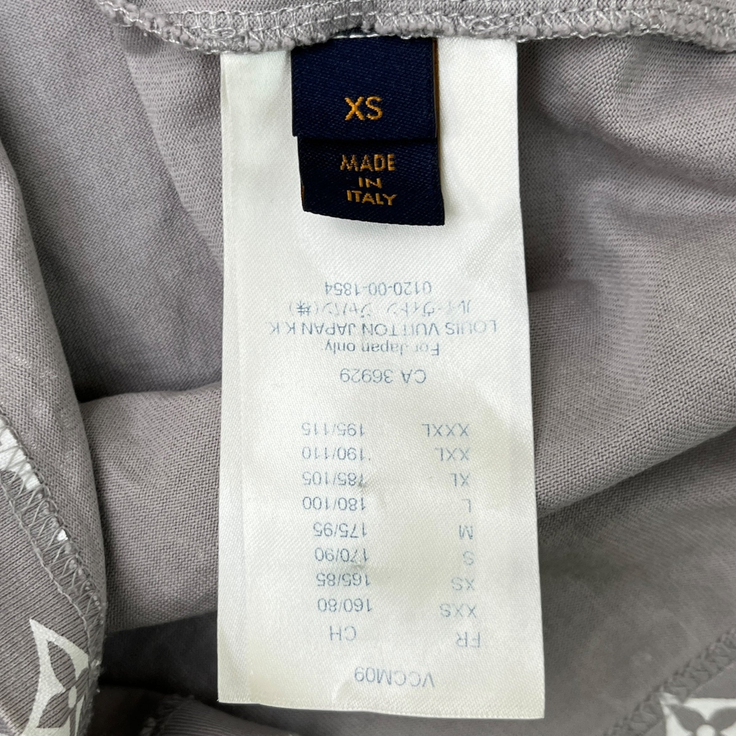 Men's Monogram Gradient T-Shirt Grey Size XS