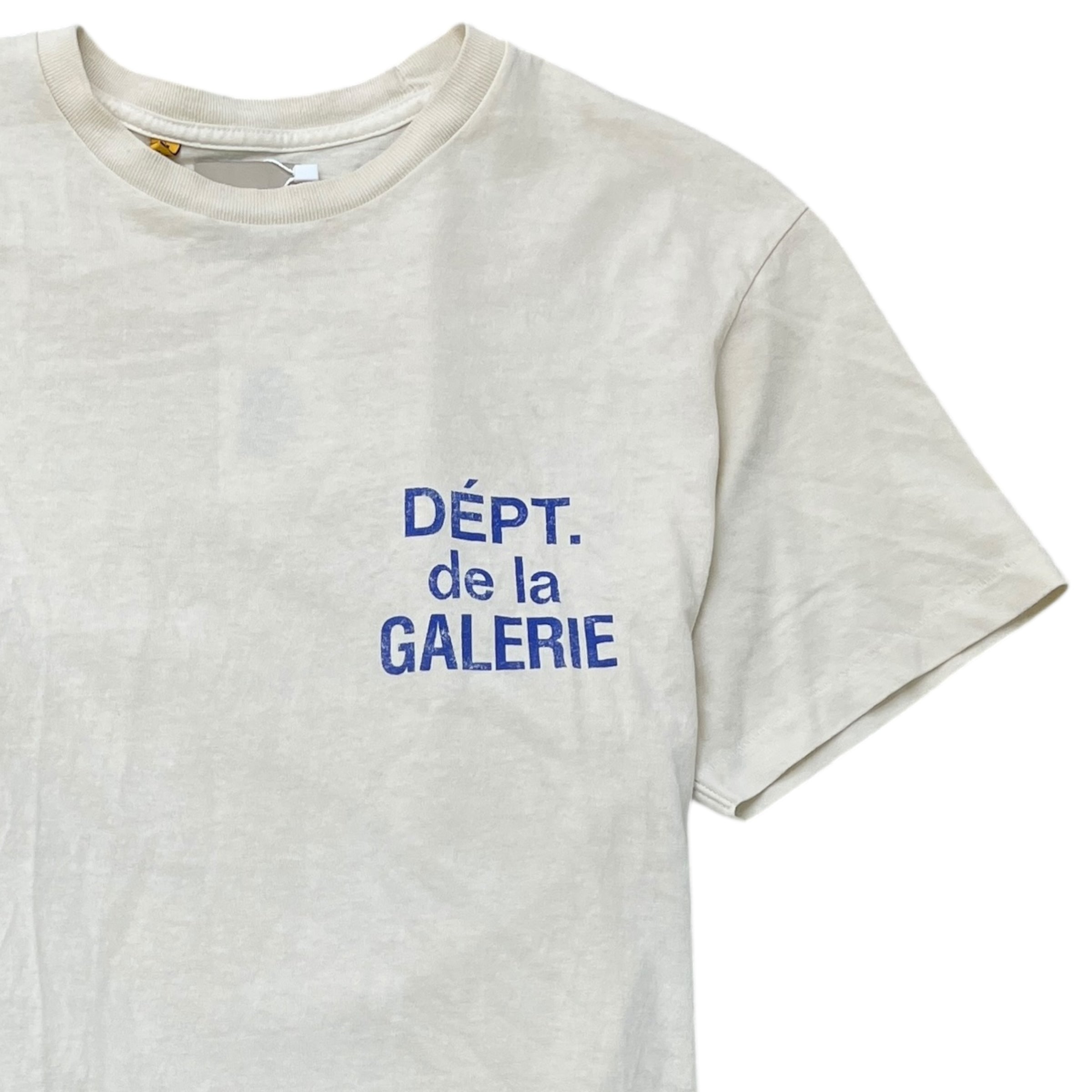 Men's Logo Print T-Shirt Cream Size M