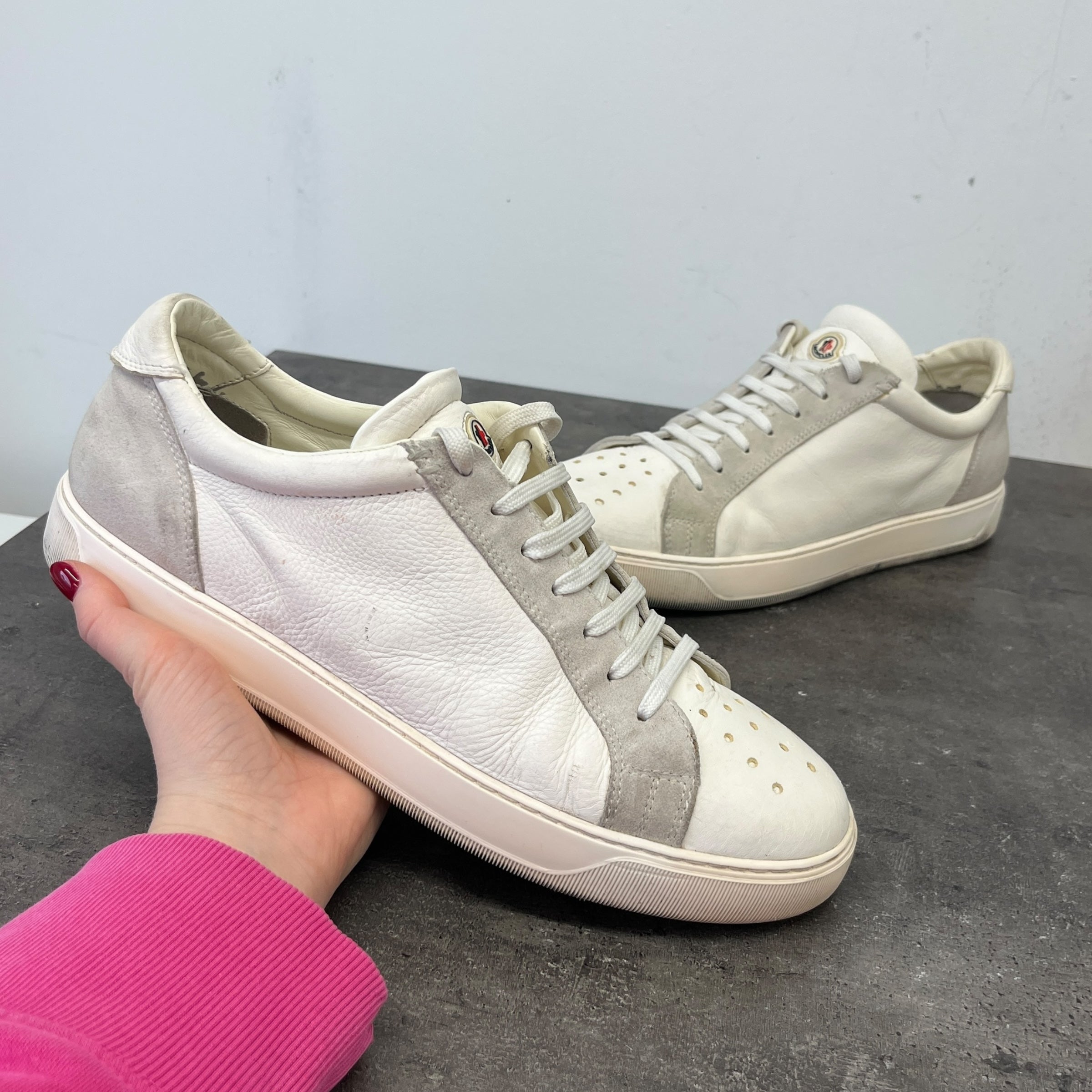 Men's Angeline Logo Low Trainers White Size EU 43 / UK 9