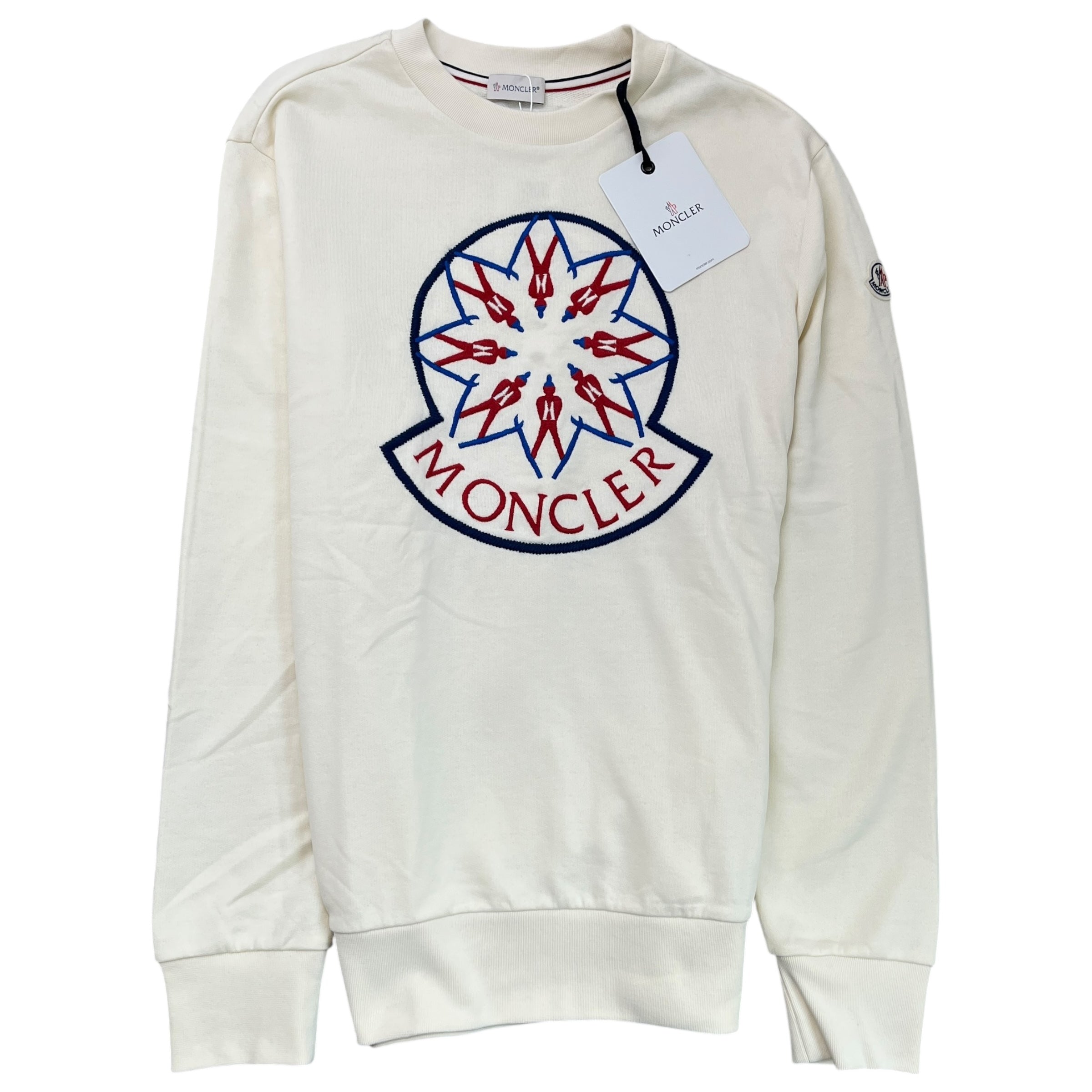 Men's Maglia Girocollo Sweatshirt Cream Size L