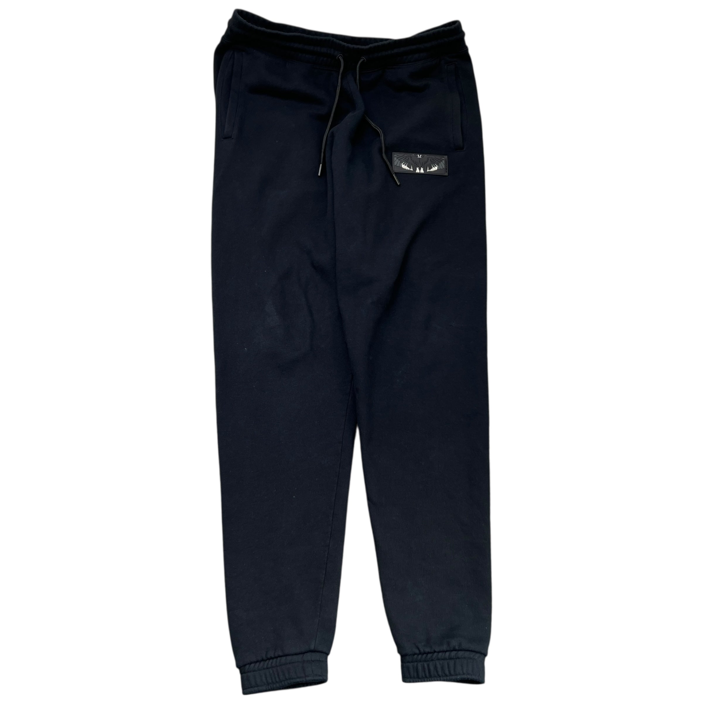 Men's Marcelo Burlon Logo Joggers Black Size L