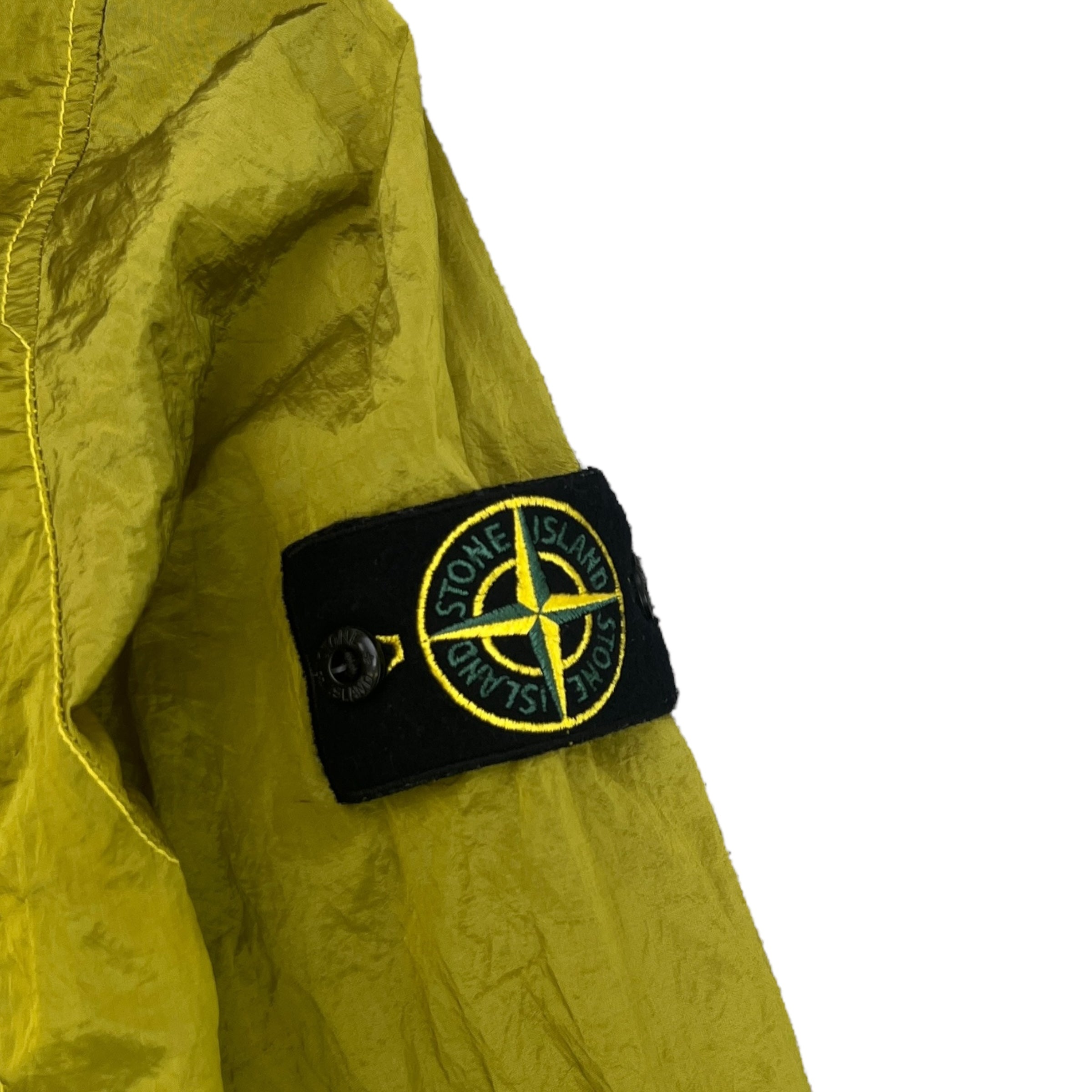 Men's Embroidered Logo Jacket Yellow Size M