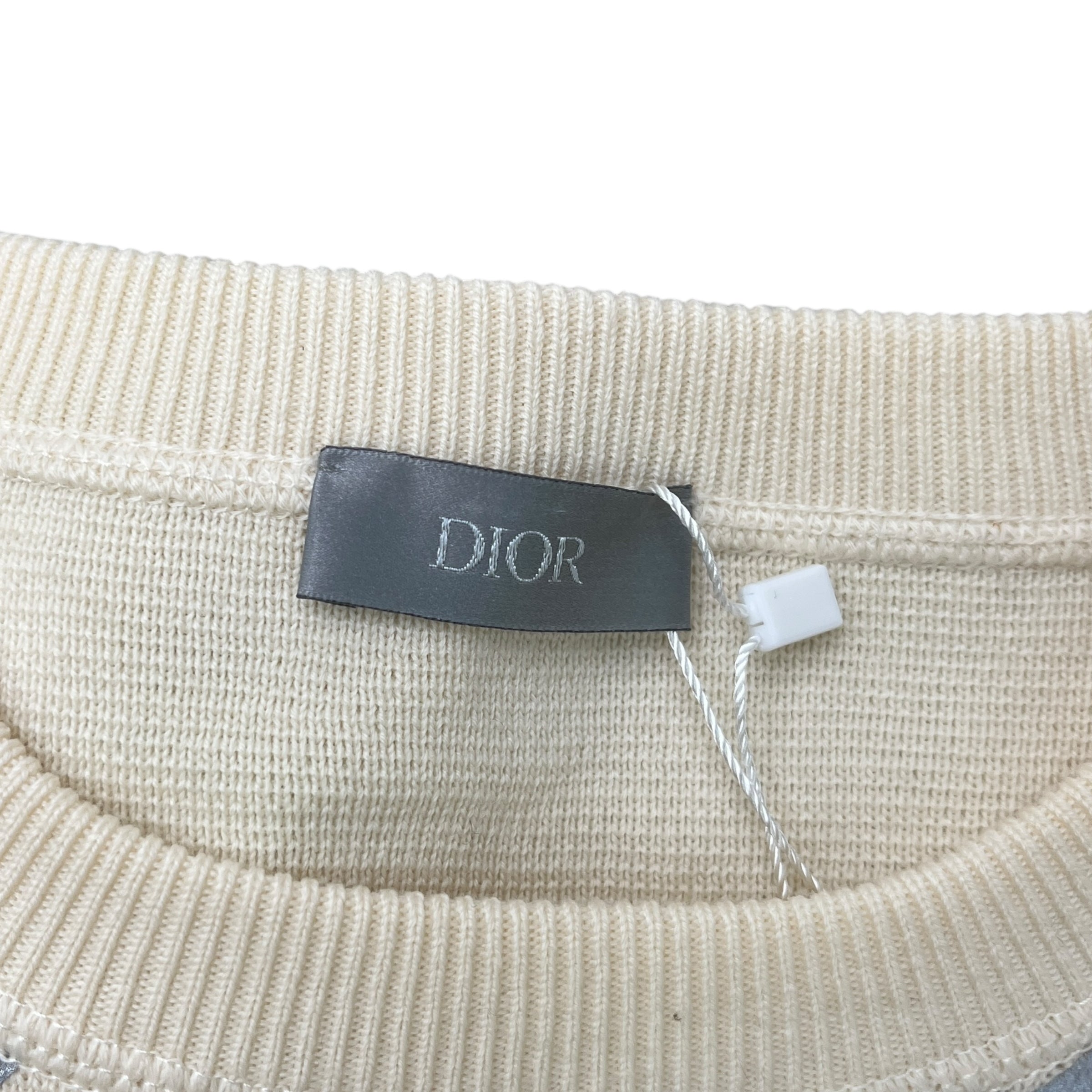 Men's Reflective Oblique Sweatshirt Beige Size M