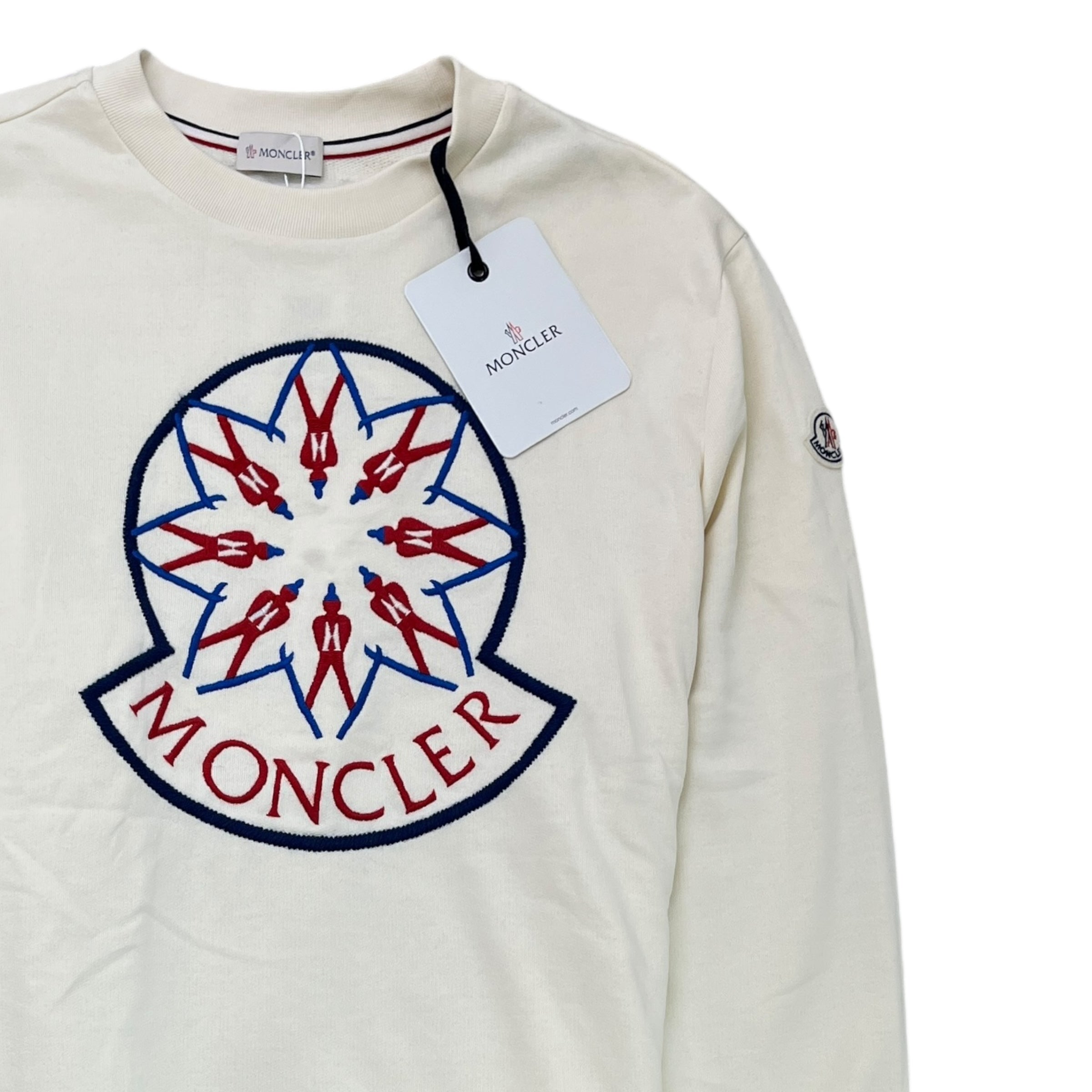 Men's Maglia Girocollo Sweatshirt Cream Size L