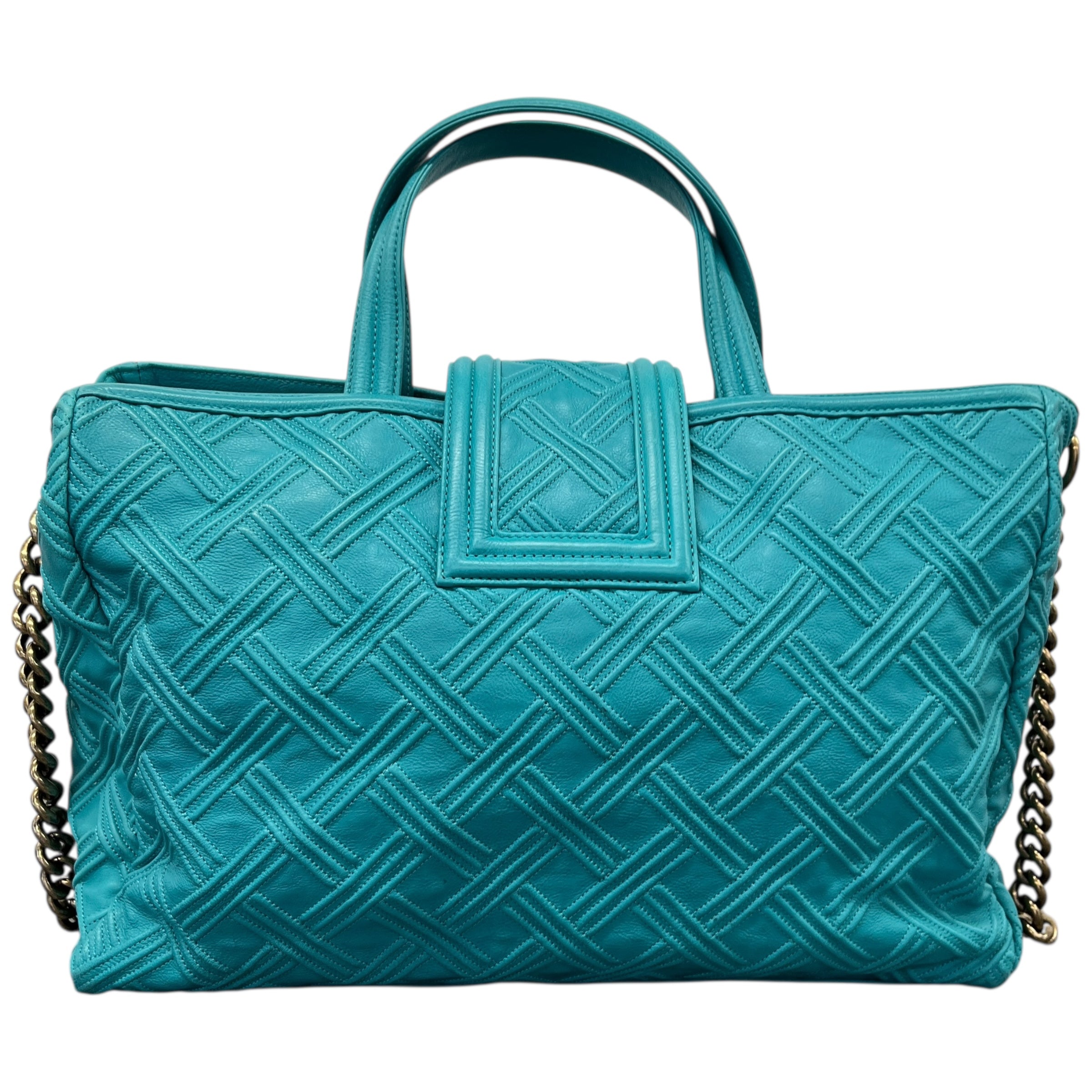 Women's Retro Girl Tote Handbag Blue