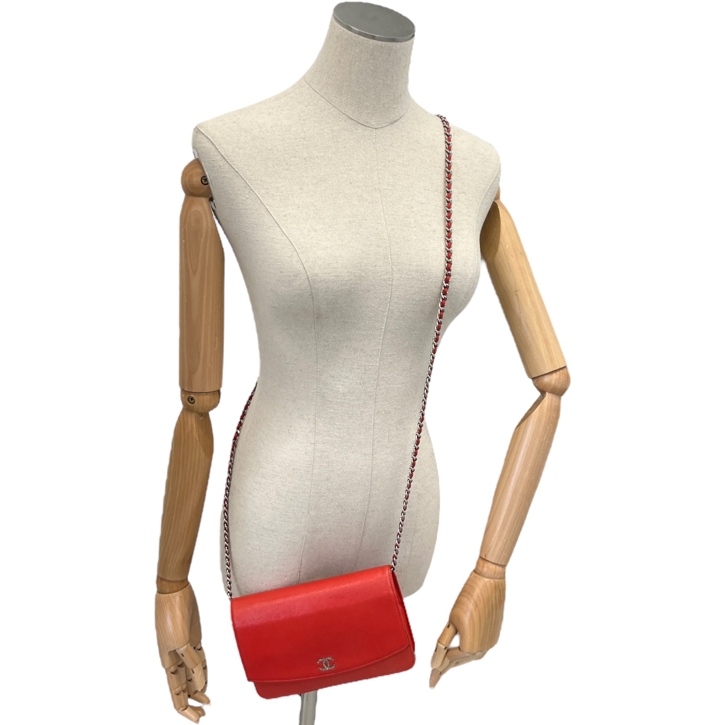 Women's Wallet On Chain Woc Bag Red